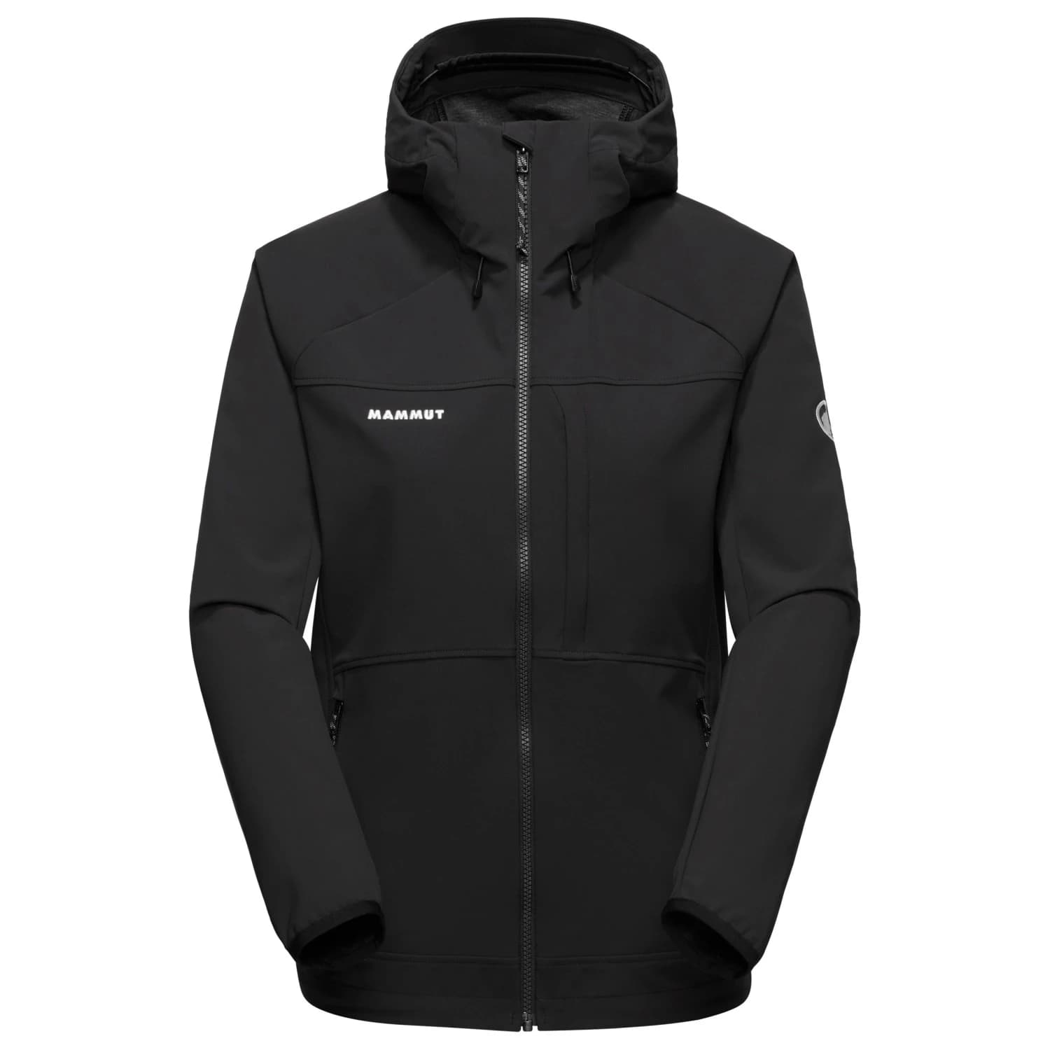 Дамско софтшел яке Mammut Women's Ultimate Comfort Softshell Hooded Jacket Softshell jacket - Black