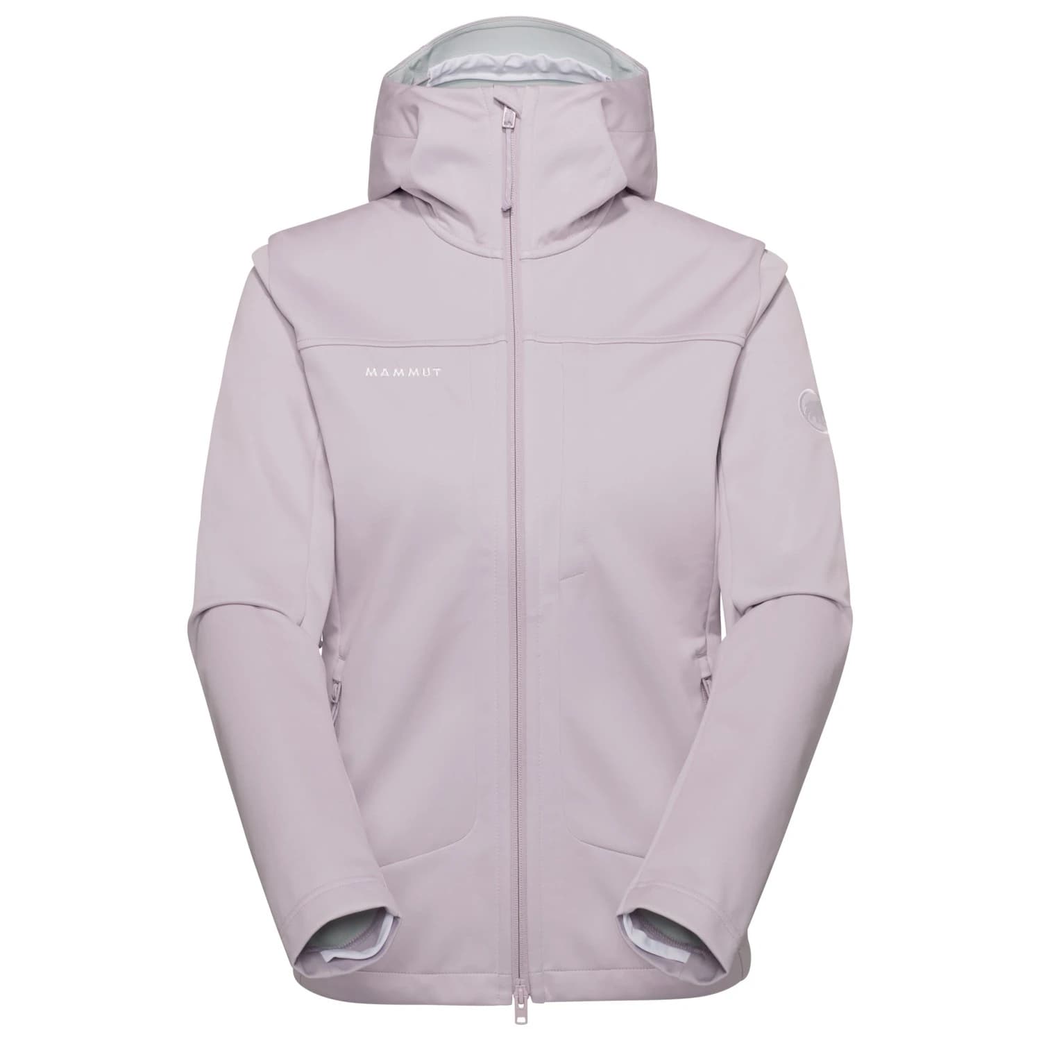 Дамско софтшел яке Mammut Women's Ultimate VIII Softshell Hooded Jacket Softshell jacket - Alpine Calamint
