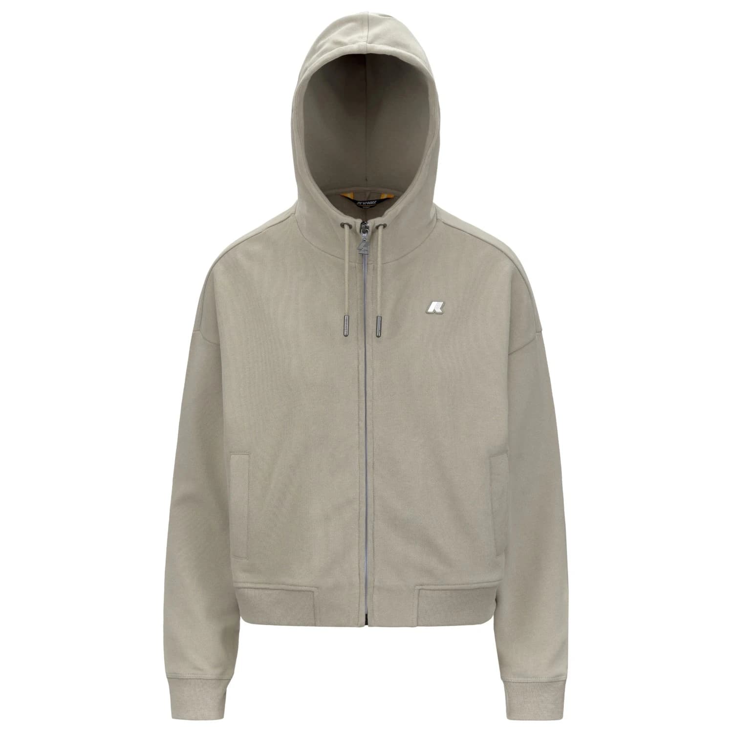 Дамско ежедневно яке K-Way Women's Arwen Fleece Peach Casual jacket - White Gardenia