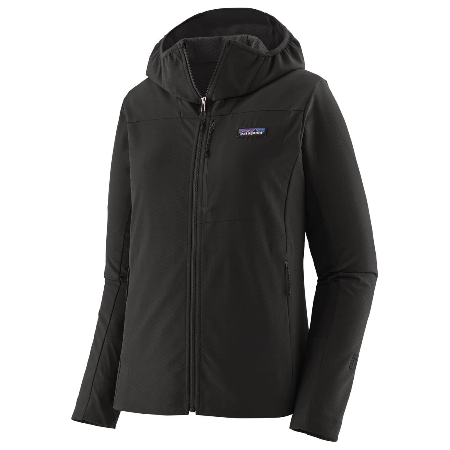 Дамско софтшел яке Patagonia Women's R1 Crossstrata Hoody Softshell jacket - Black