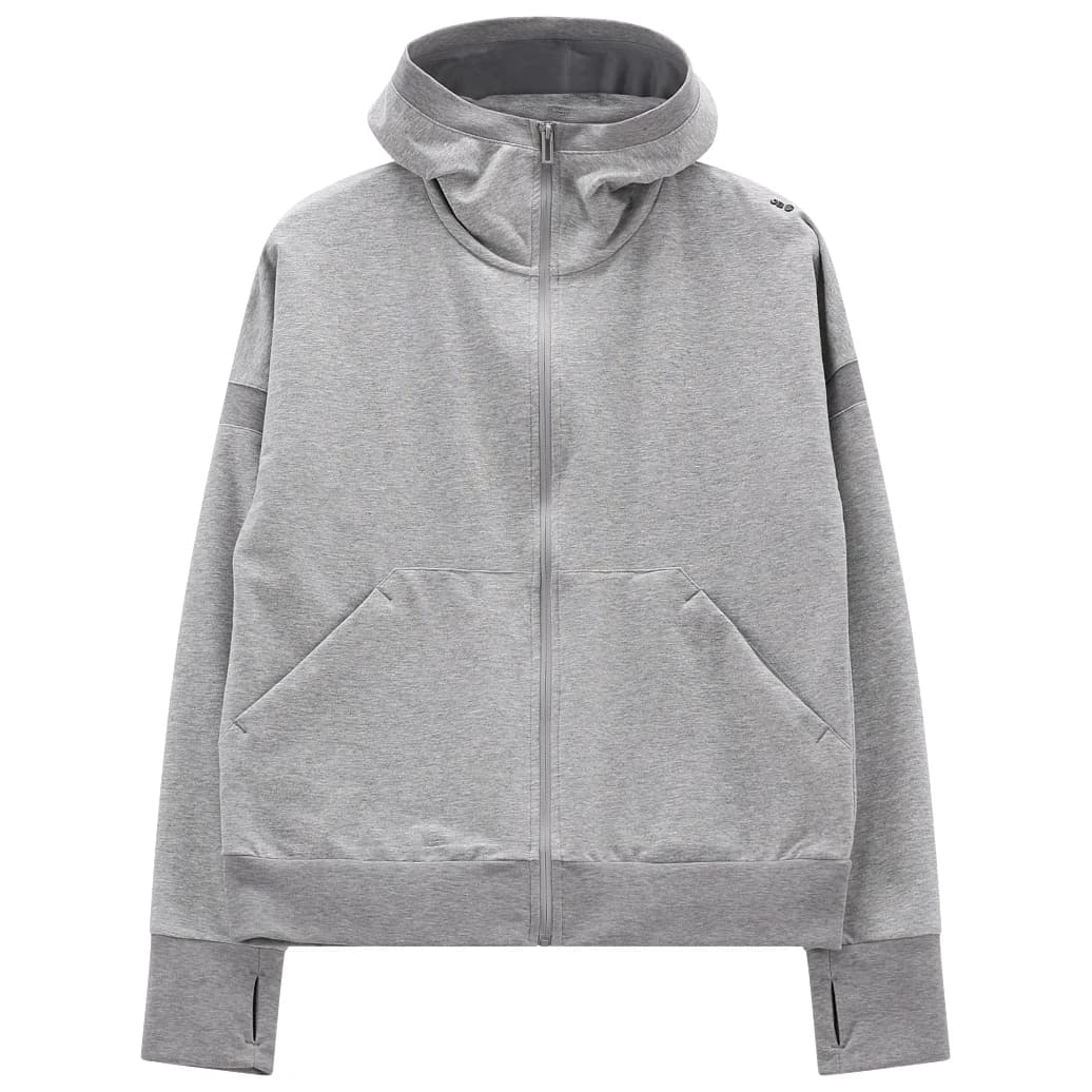 Дамско яке за тренировка Jeanne Baret Women's Verbena Hooded Jacket Training jacket - Grigio Mel.