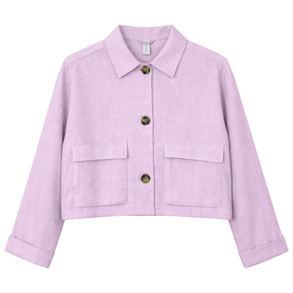Дамско ежедневно яке Mazine Women's Short Linen Jacket Casual jacket - Bright Lavender