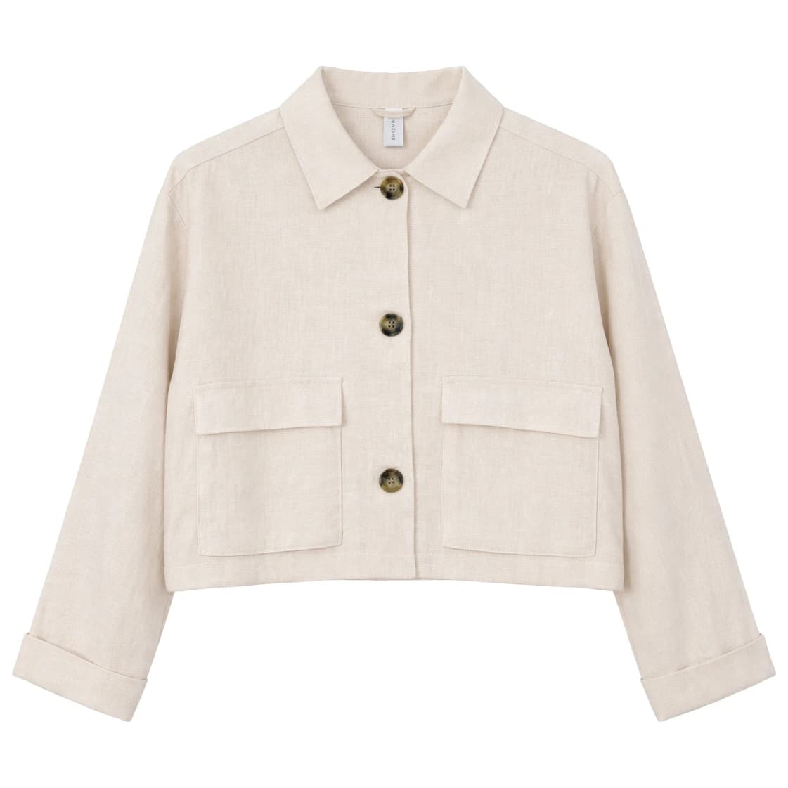 Дамско ежедневно яке Mazine Women's Short Linen Jacket Casual jacket - Moon