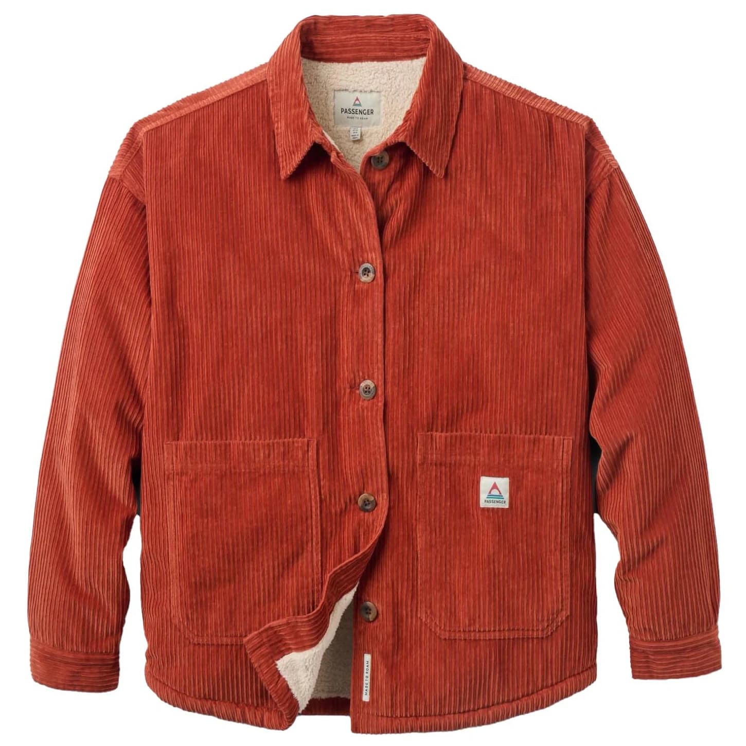 Ежедневно яке Passenger Women's Flint Corduroy Overshirt 2.0 Casual jacket - Dark Rust