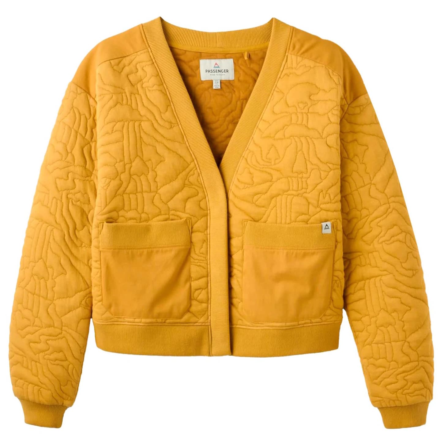 Дамско ежедневно яке Passenger Women's Seagrass Organic Cotton Quilted Cardigan Cardigan - Dusty Ochre