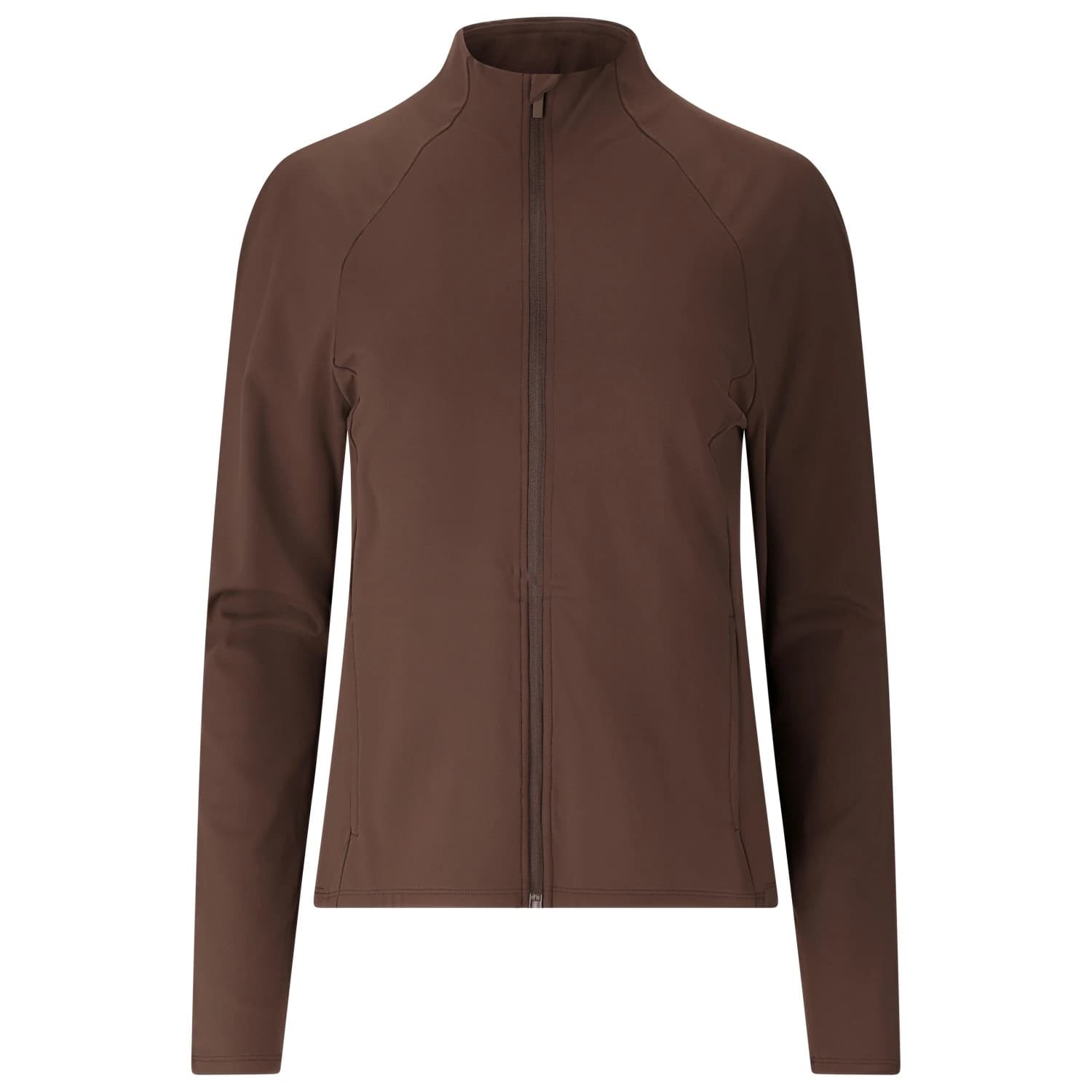Дамско яке за тренировка ATHLECIA Women's Emarri Full Zip Training jacket - Chocolate Torte