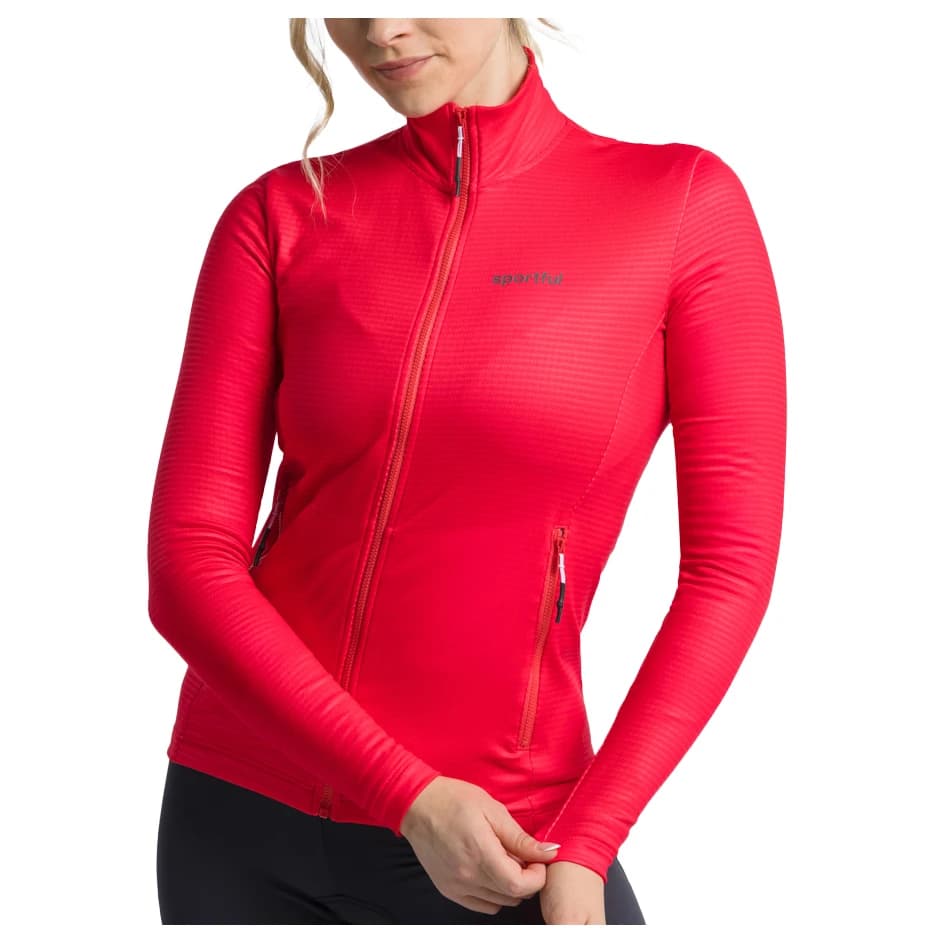 Дамско яке за ски бягане Sportful Women's Cardio Fleece Cross-country ski jacket - Hibiscus