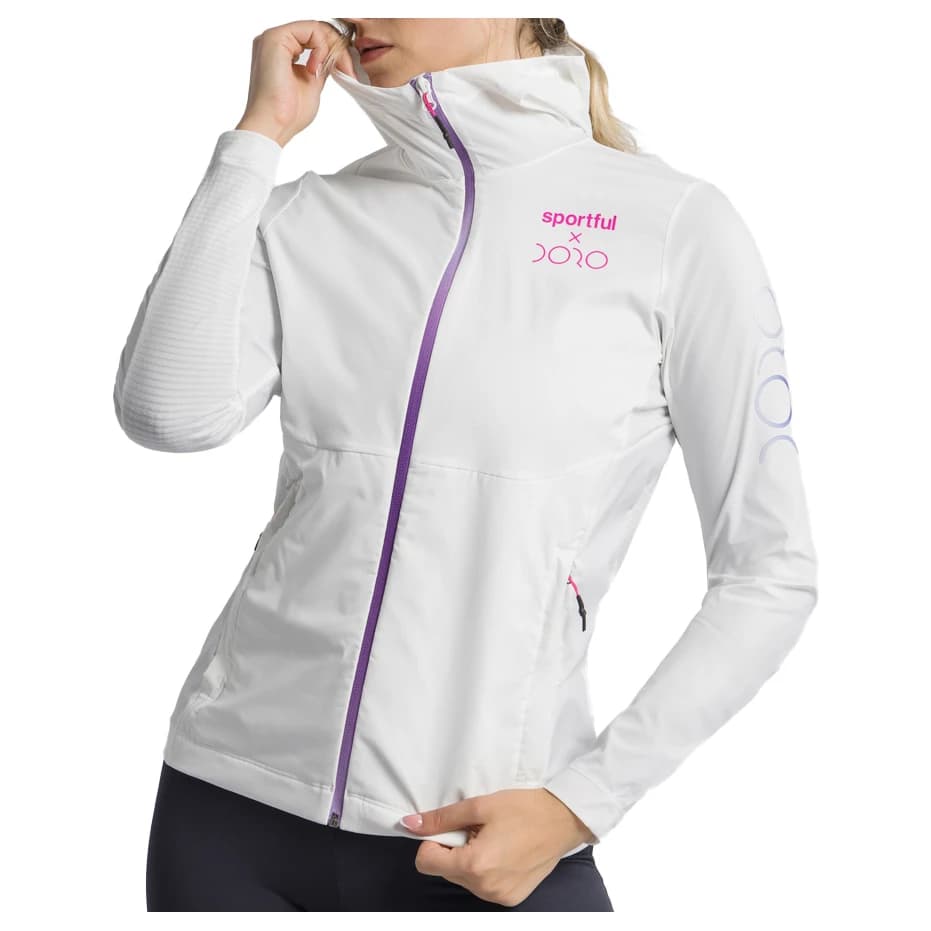 Дамско яке за ски бягане Sportful Women's Doro Cardio Jacket Cross-country ski jacket - White