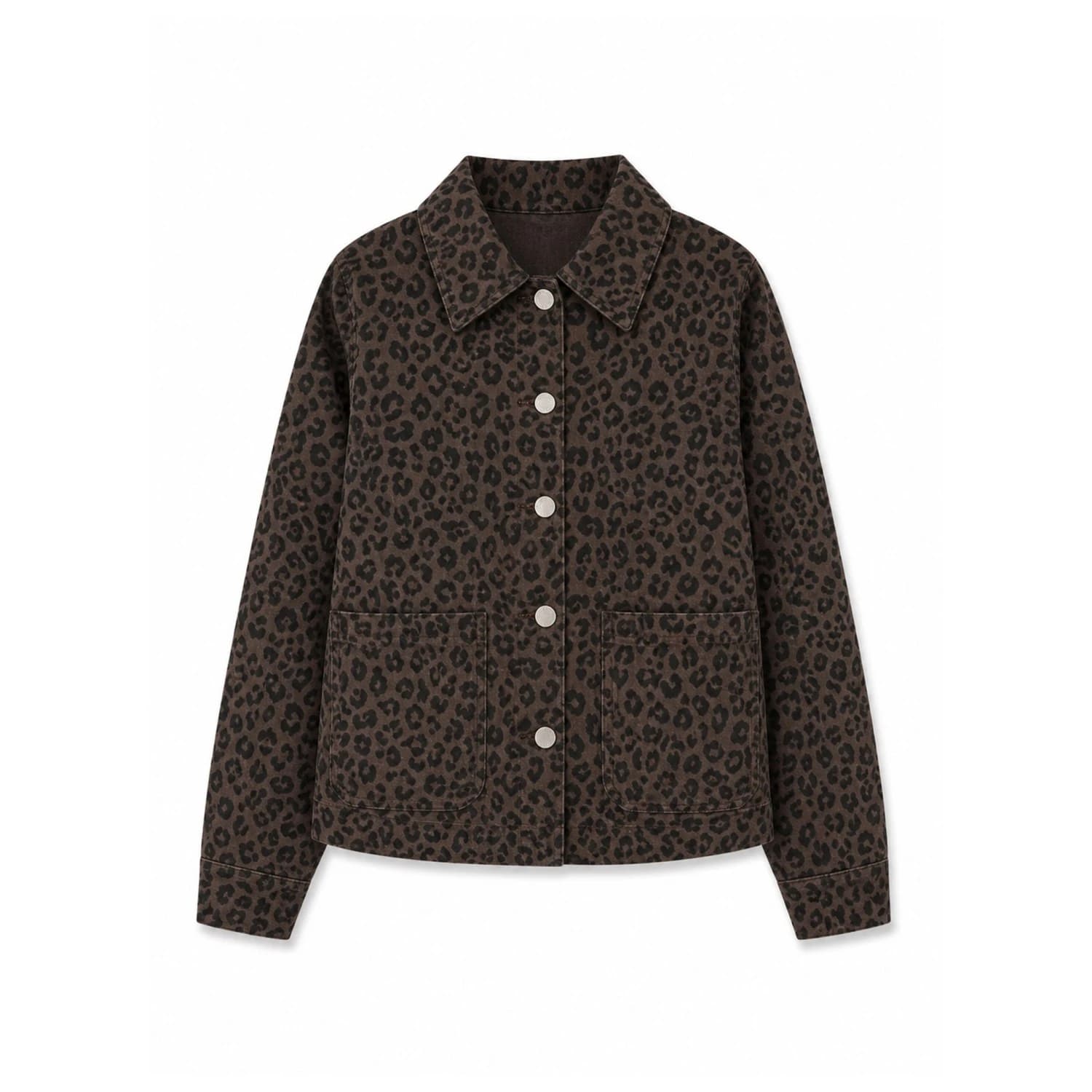 Ежедневно яке Mazine Women's Printed Denim Jacket Casual jacket - Chocolate Brown / Printed