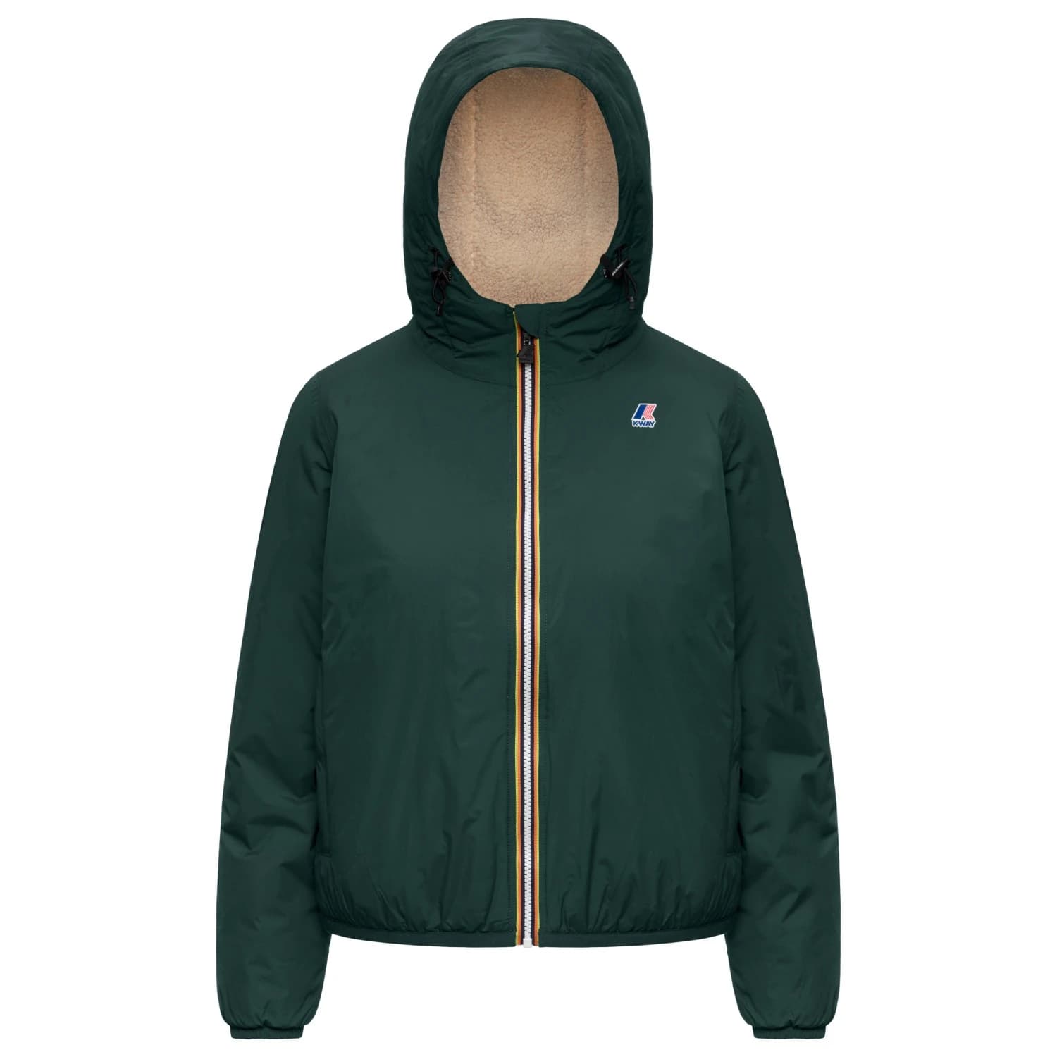 Ежедневно яке K-Way Women's Claudette Orsetto Casual jacket - Green Dark Jungle