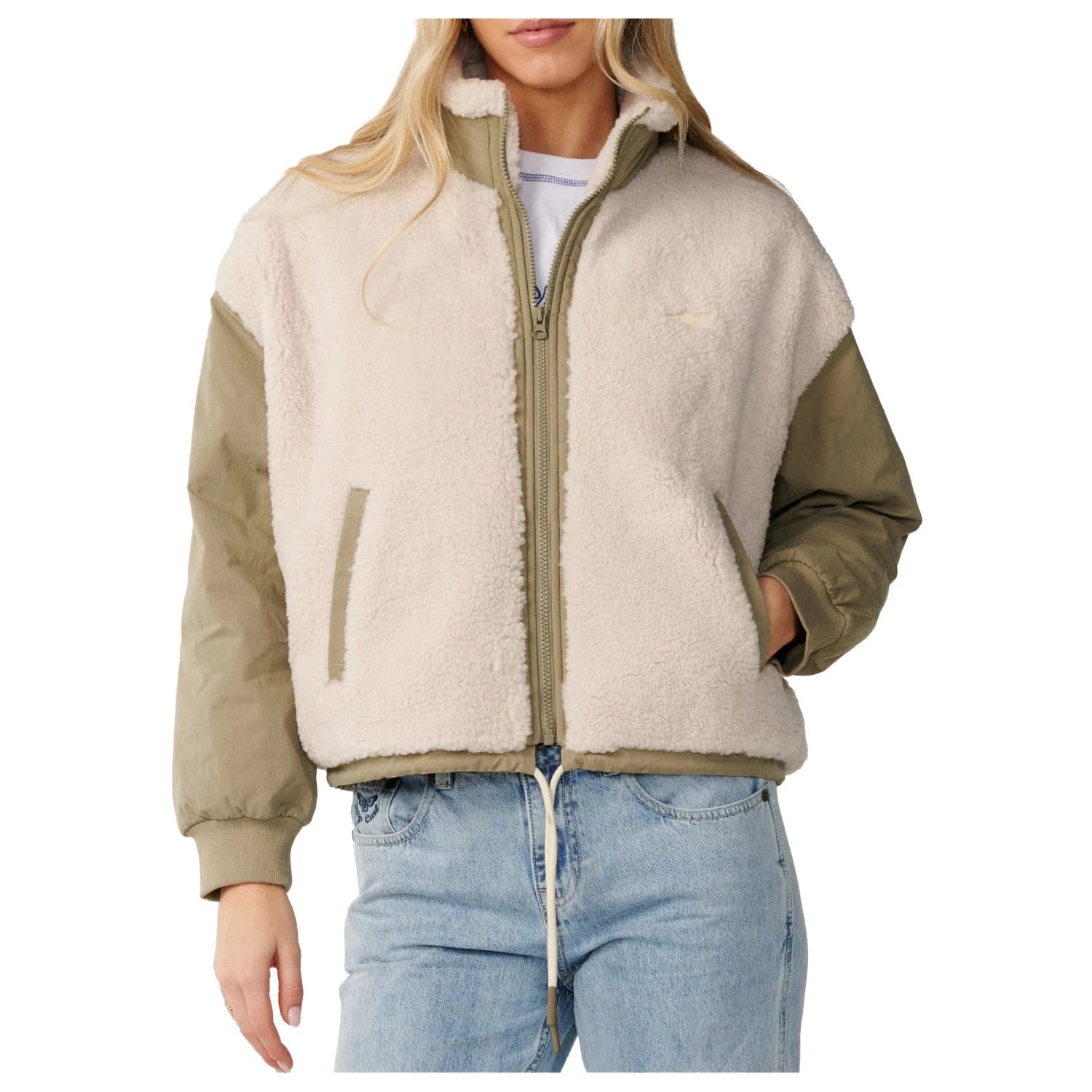 Ежедневно яке Rip Curl Women's Venture Sherpa Jacket Casual jacket - Olive
