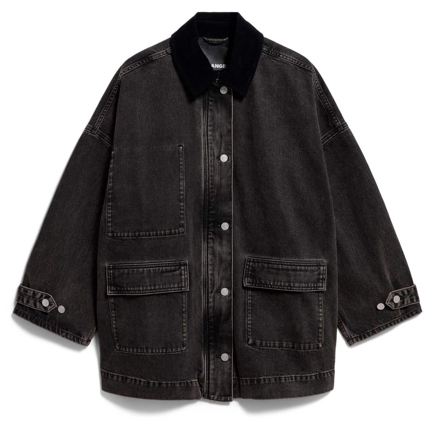 Дамско ежедневно яке ARMEDANGELS Women's Cord Collar Denim Jacket Casual jacket - Nutmeg