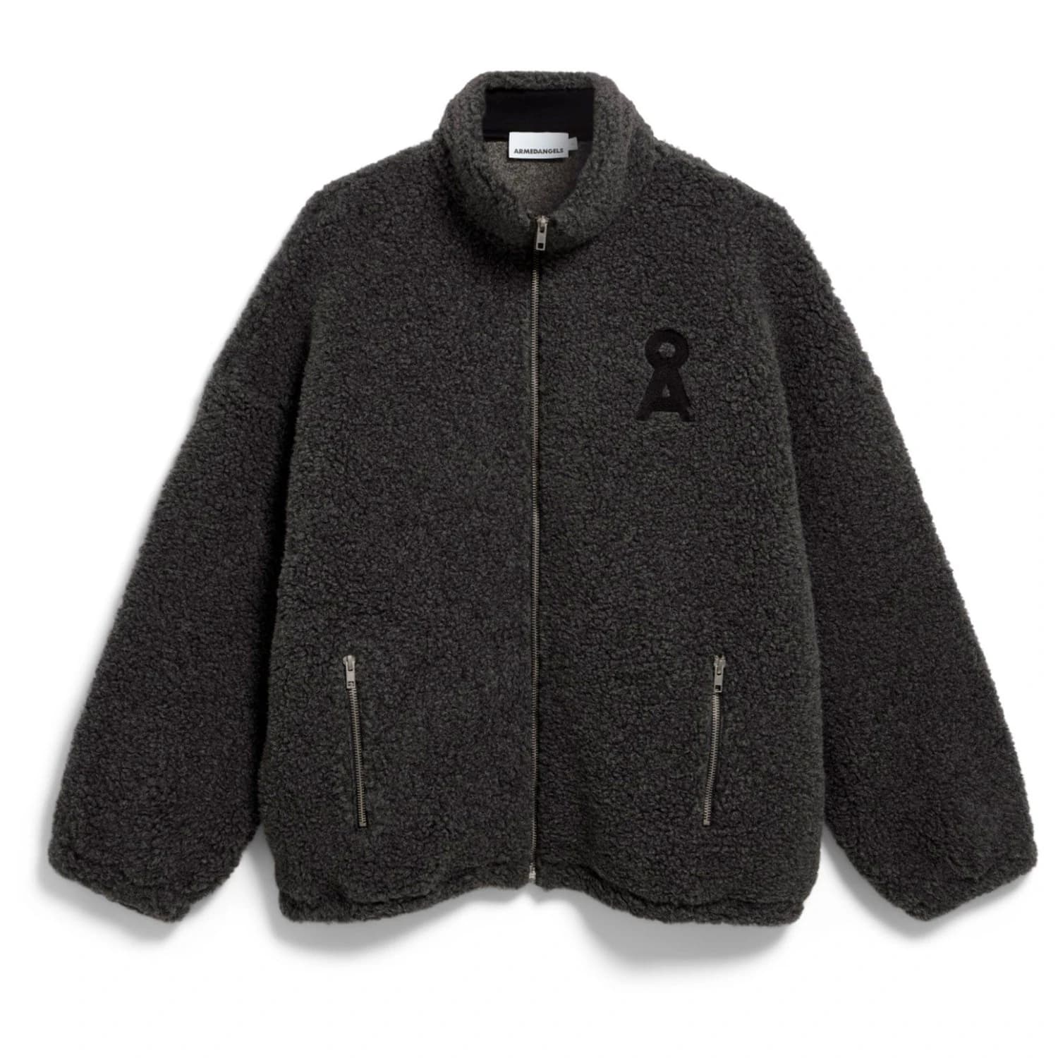 Ежедневно яке ARMEDANGELS Women's Wool Blend Fleece Jacket Casual jacket - Steel Melange