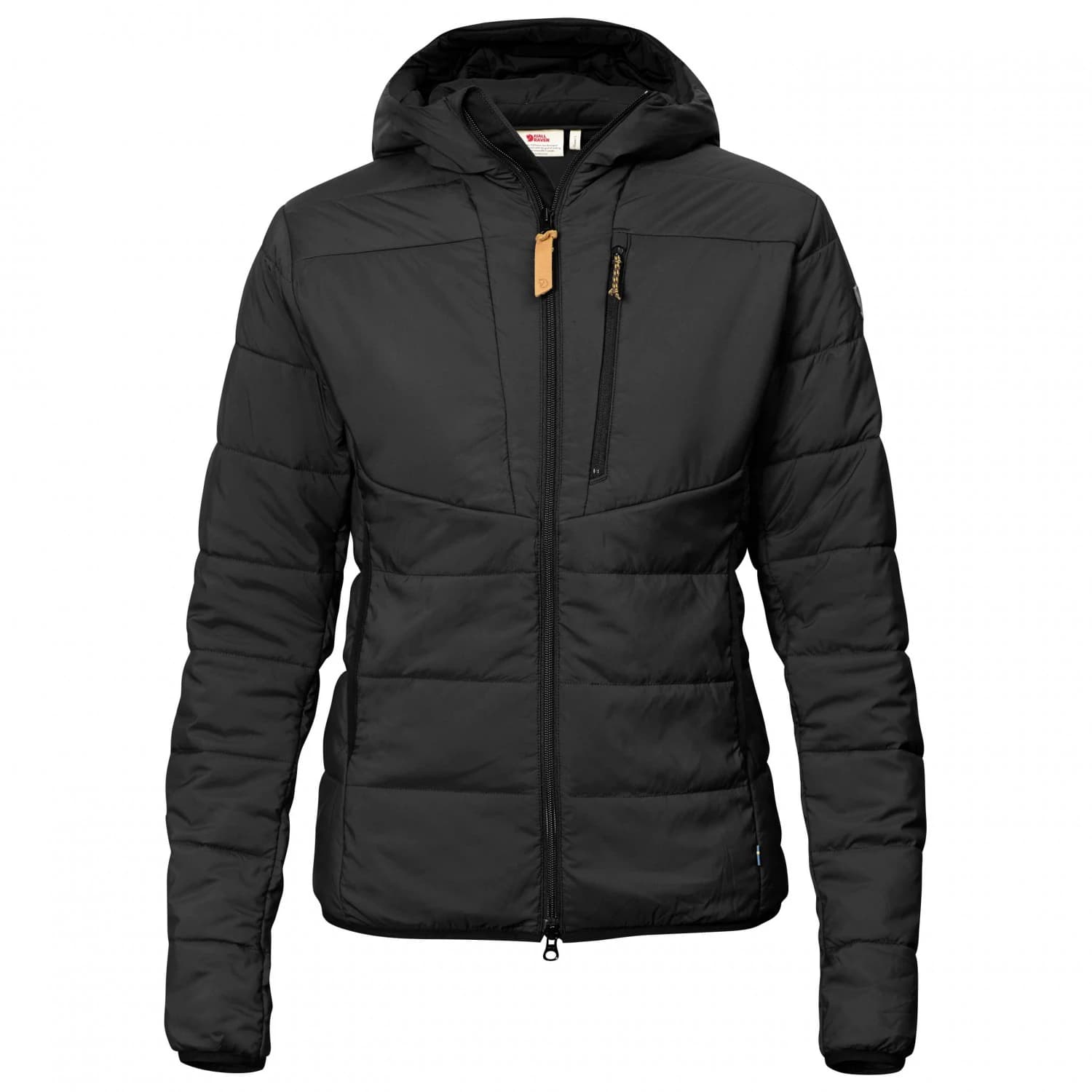 Дамско синтетично яке Fjällräven Women's Keb Padded Hoodie Synthetic jacket - Black