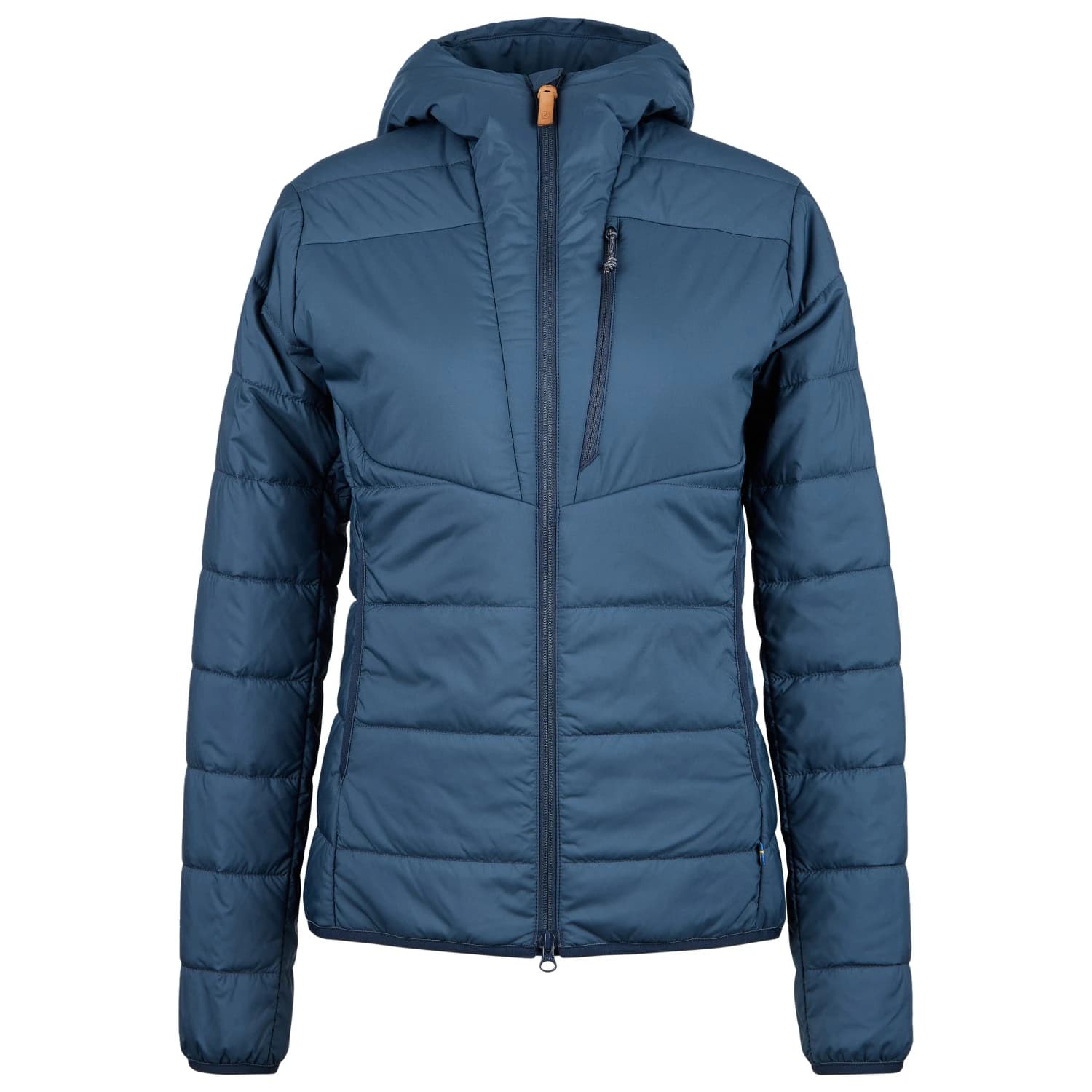 Дамско синтетично яке Fjällräven Women's Keb Padded Hoodie Synthetic jacket - Mountain Blue