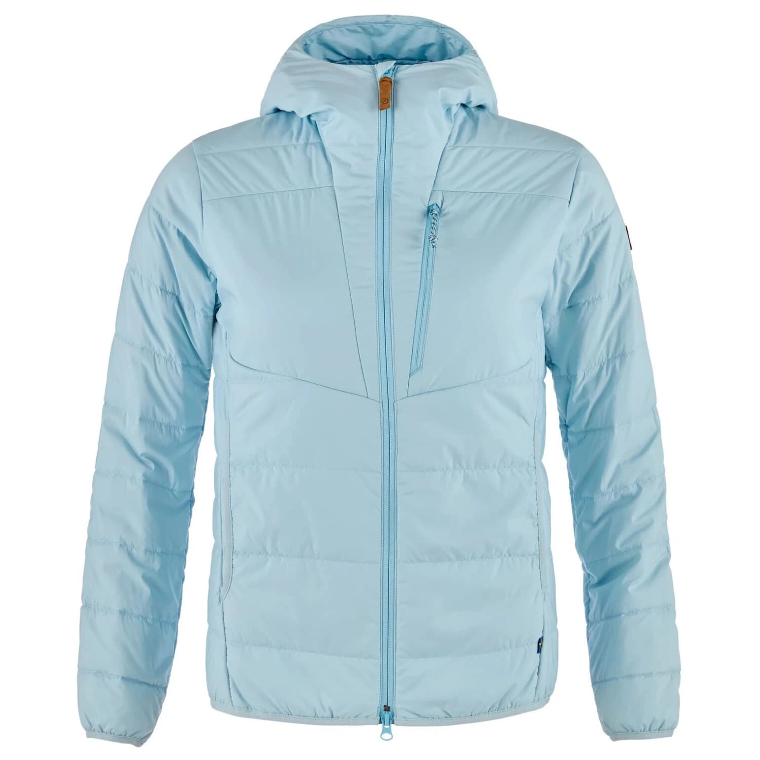Дамско синтетично яке Fjällräven Women's Keb Padded Hoodie Synthetic jacket - Breeze Blue
