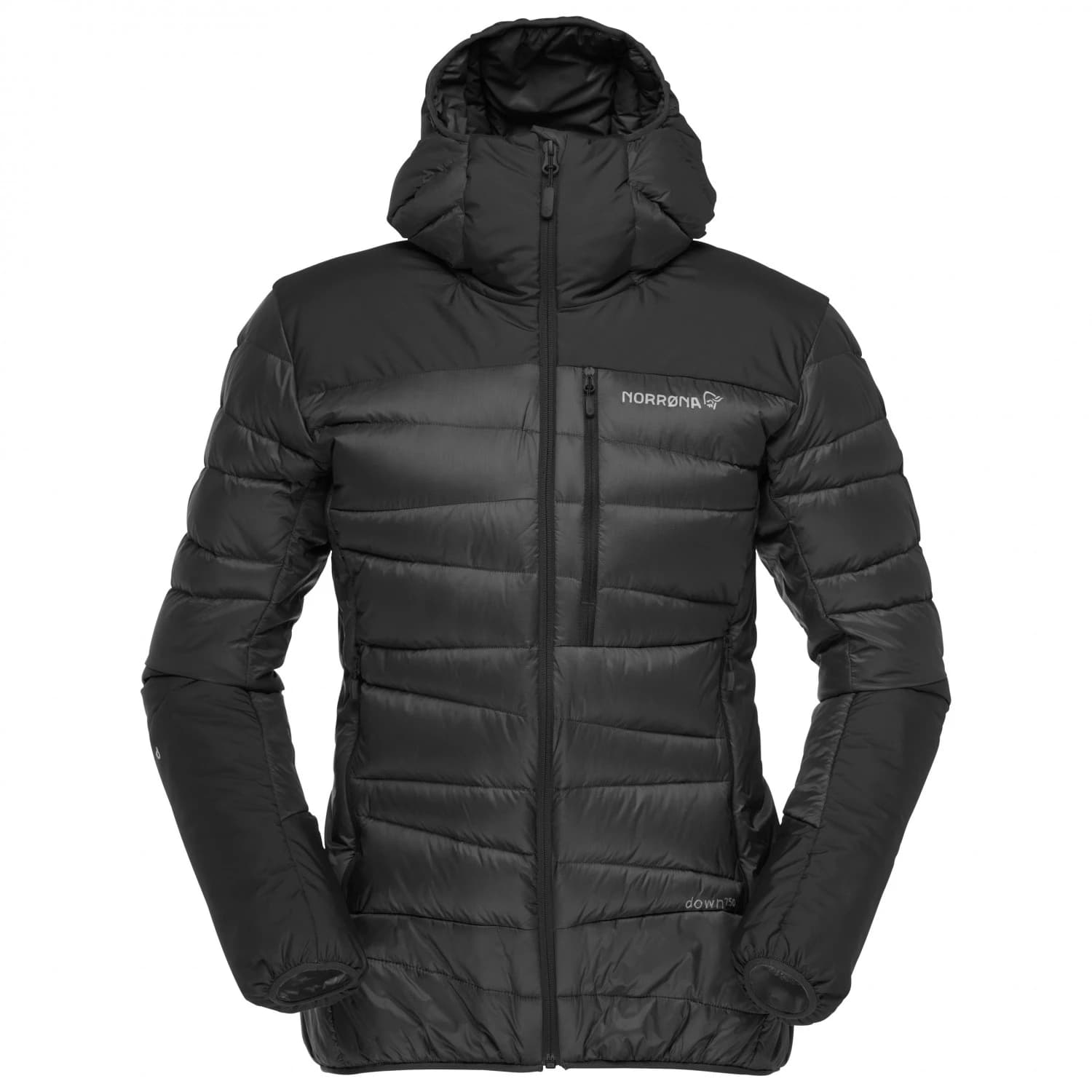 Дамско пухено яке Norrøna Women's Falketind Down750 Hood Down jacket - Caviar