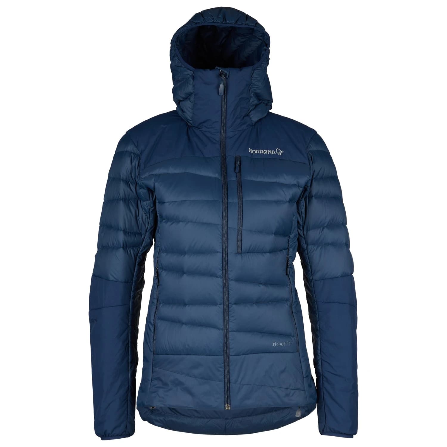 Дамско пухено яке Norrøna Women's Falketind Down750 Hood Down jacket - Indigo Night