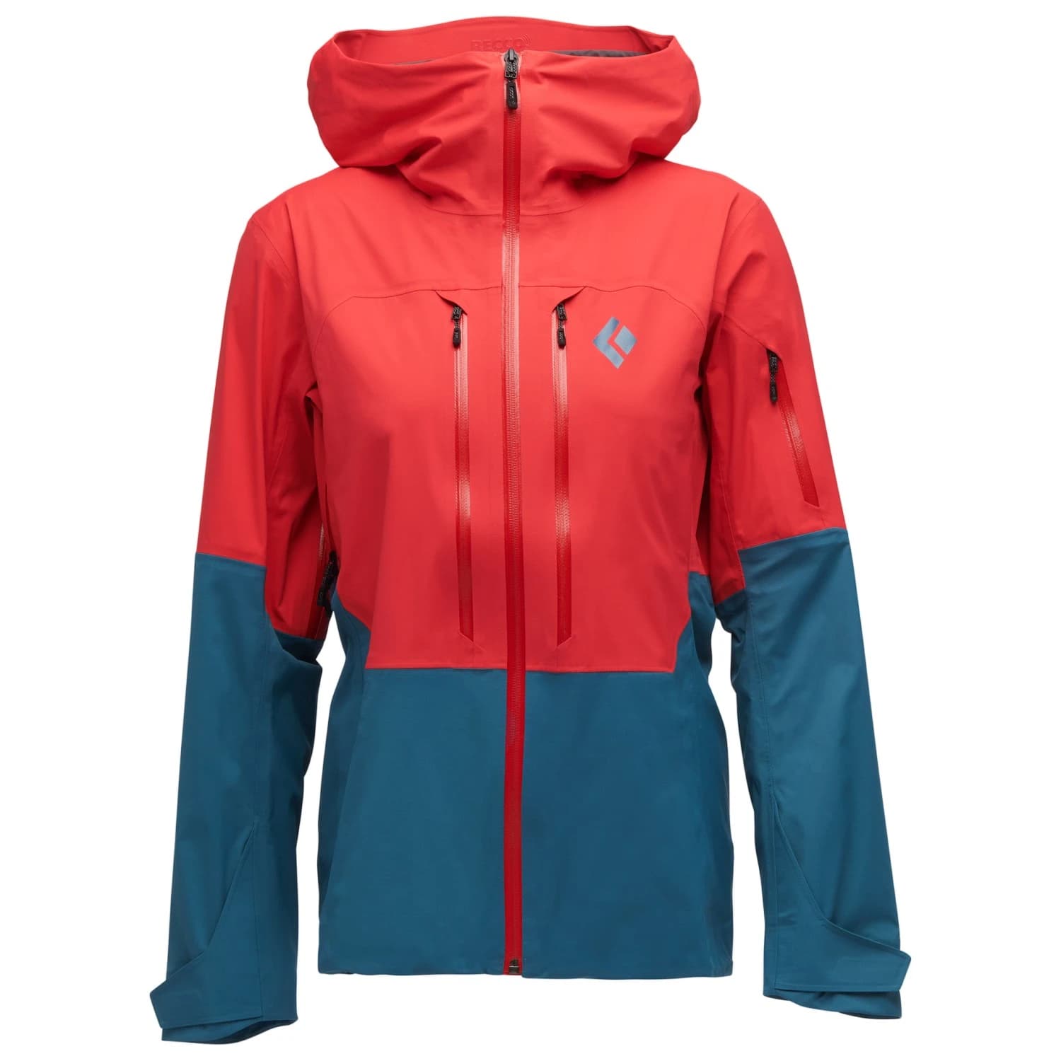 Дамско ски яке Black diamond Women's Recon LT Shell Ski jacket - Coral Red / Creek Blue