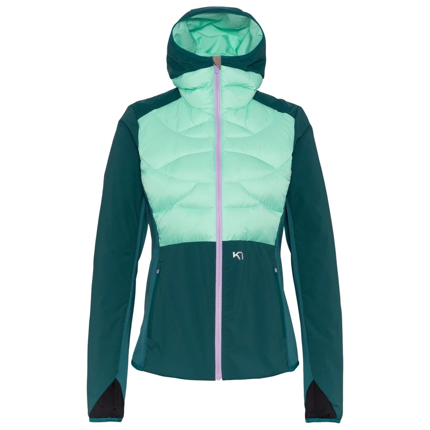 Дамско пухено яке Kari Traa Women's Tirill Thermal Jacket Down jacket - Peacock