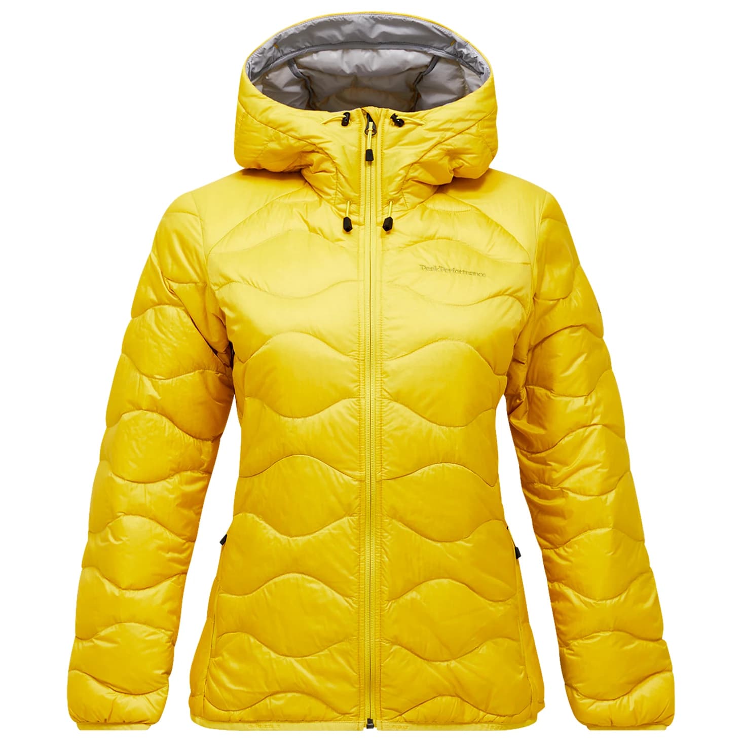 Дамско пухено яке Peak performance Women's Helium Down Hood Jacket Down jacket - Canary Lime