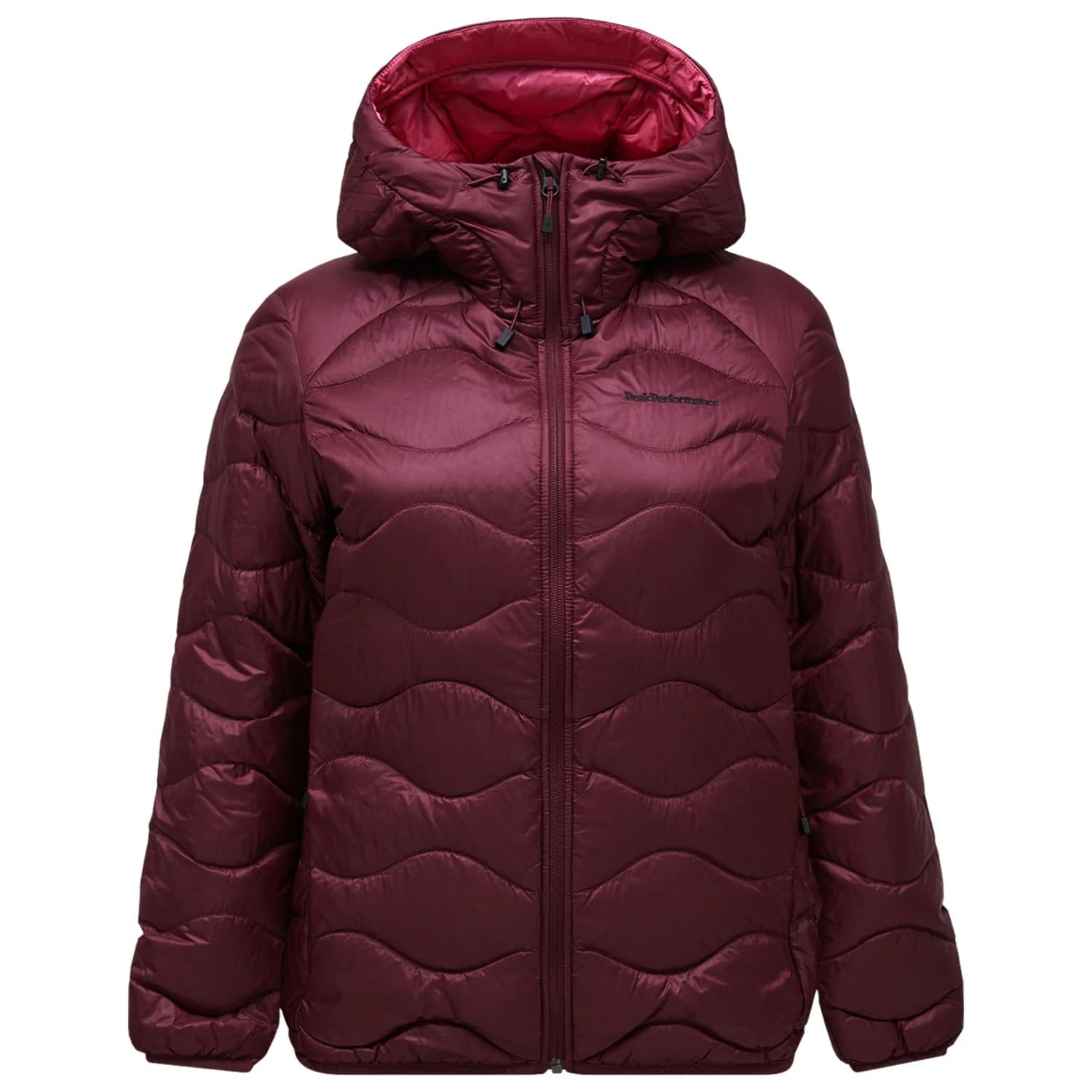Дамско пухено яке Peak Performance Women's Helium Down Hood Jacket Down jacket - Porto / Mountain Blush
