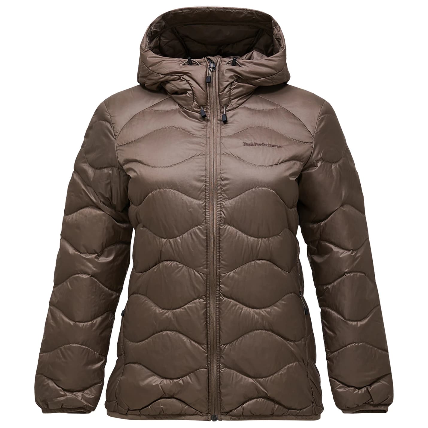 Дамско пухено яке Peak Performance Women's Helium Down Hood Jacket Down jacket - Terrain Tan