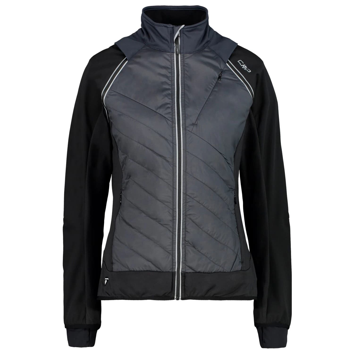 Дамско синтетично яке CMP Women's Jacket with Detachable Sleeves Synthetic jacket - Antracite