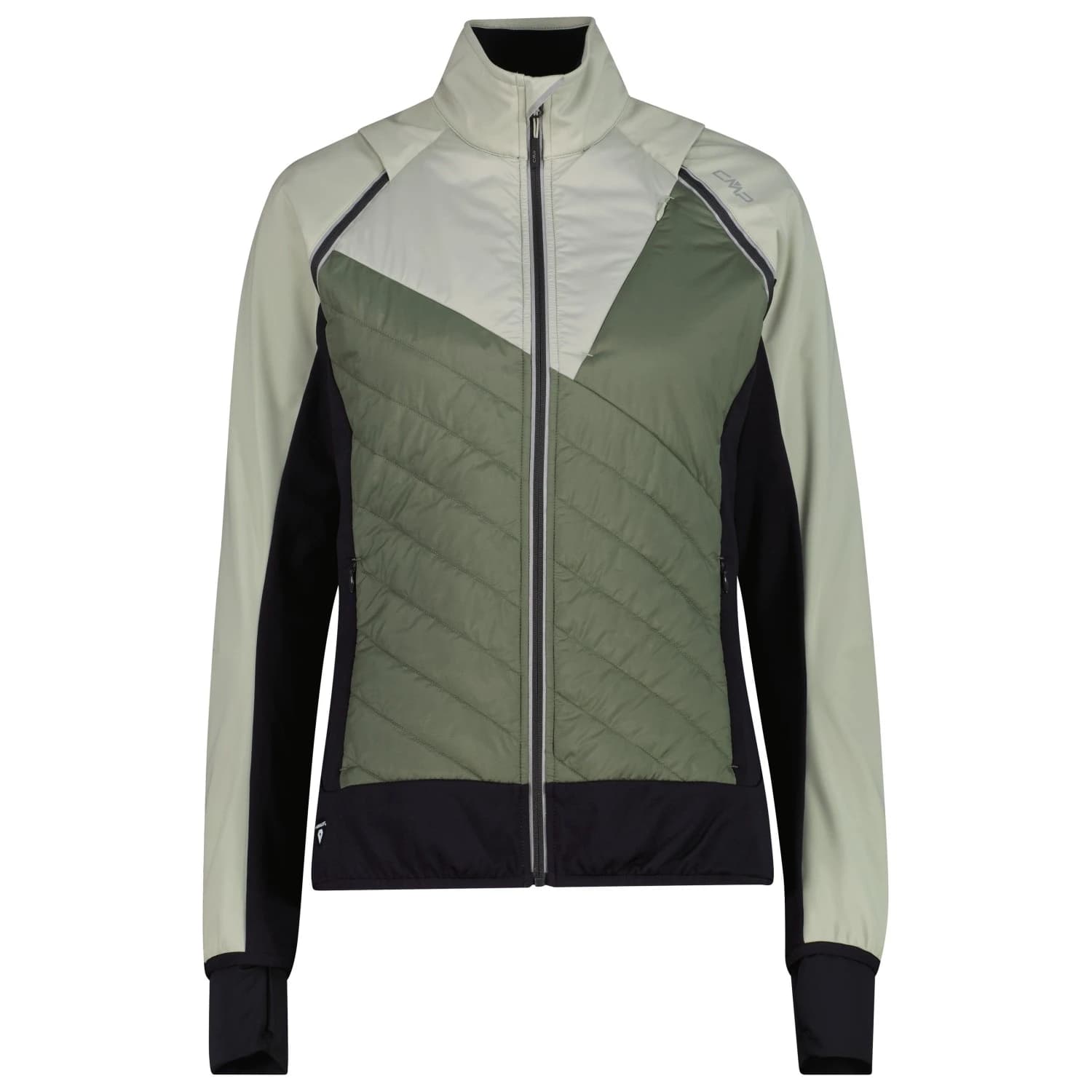Дамско синтетично яке CMP Women's Jacket with Detachable Sleeves Synthetic jacket - Pistacchio