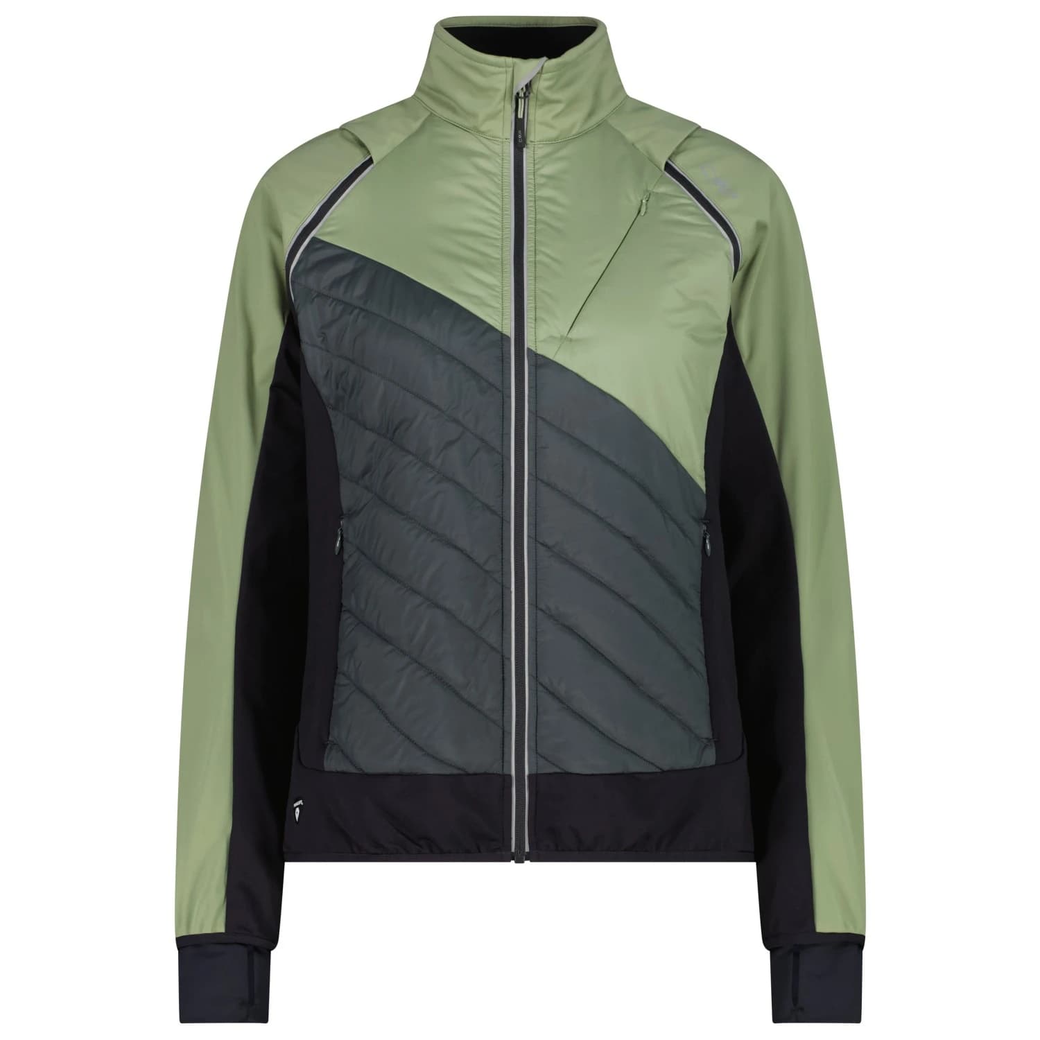 Дамско синтетично яке CMP Women's Jacket with Detachable Sleeves Synthetic jacket - Green Tea