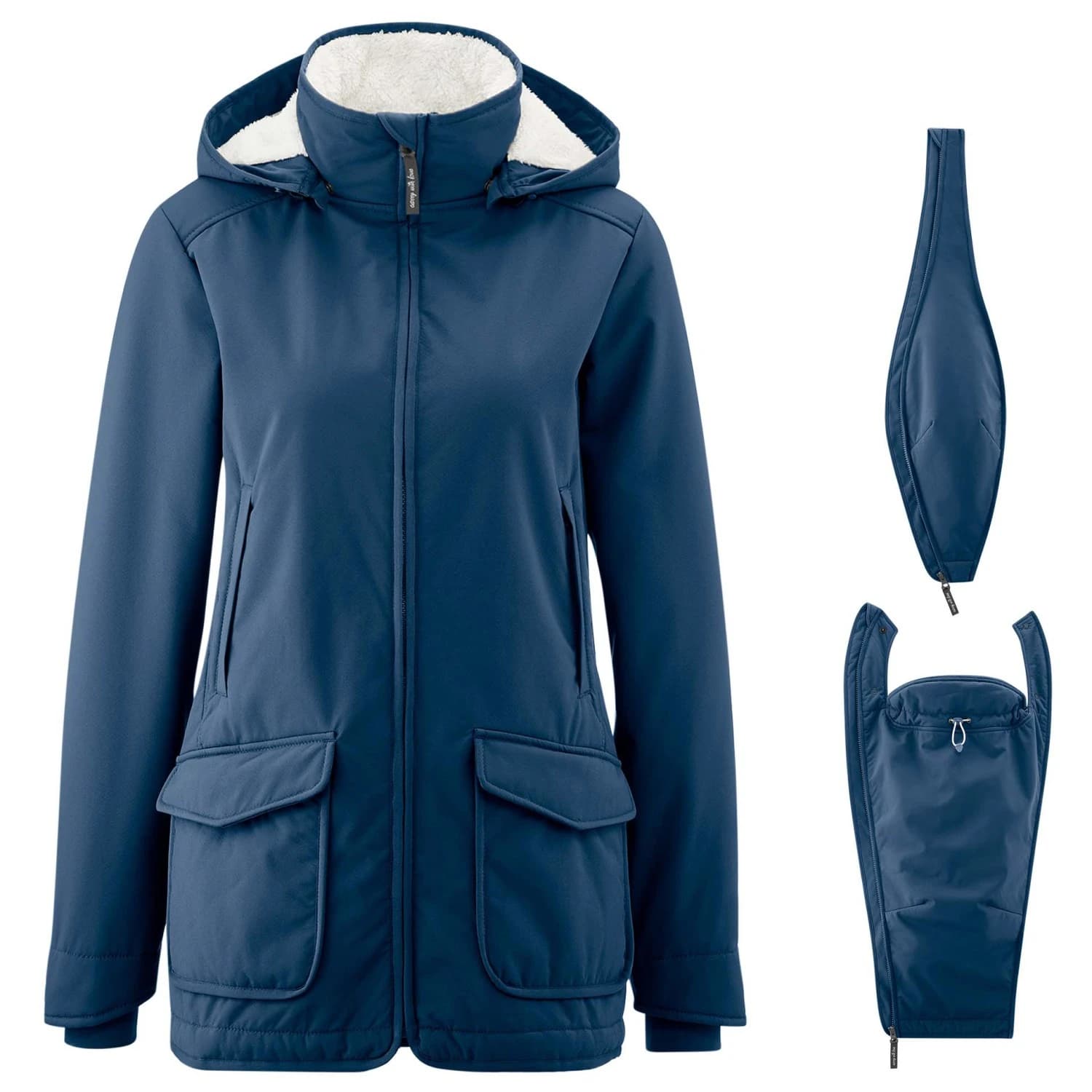 Дамско яке парка Mamalila Women's Allwetter-Tragejacke Cosy Allrounder Parka - Navy