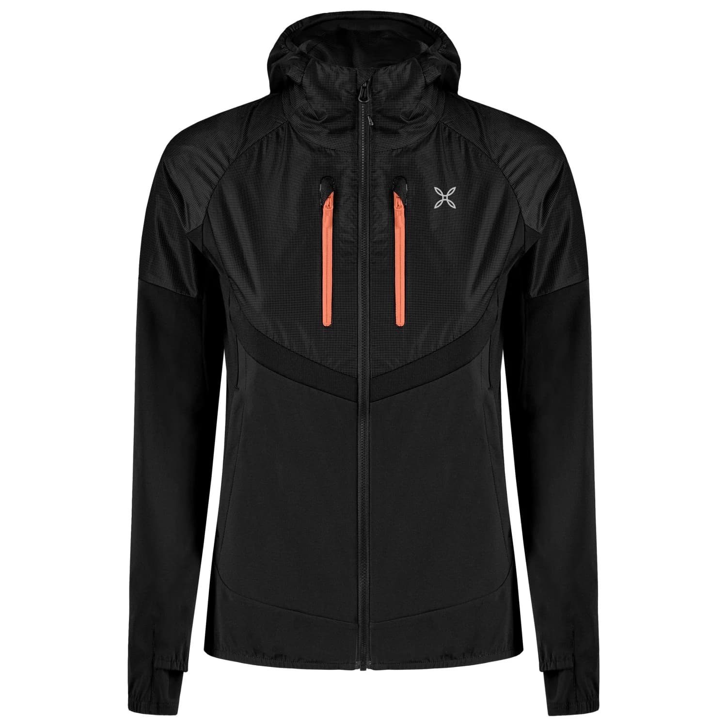 Дамско синтетично яке Montura Women's Spitze Hybrid Jacket Synthetic jacket - Black / Melon