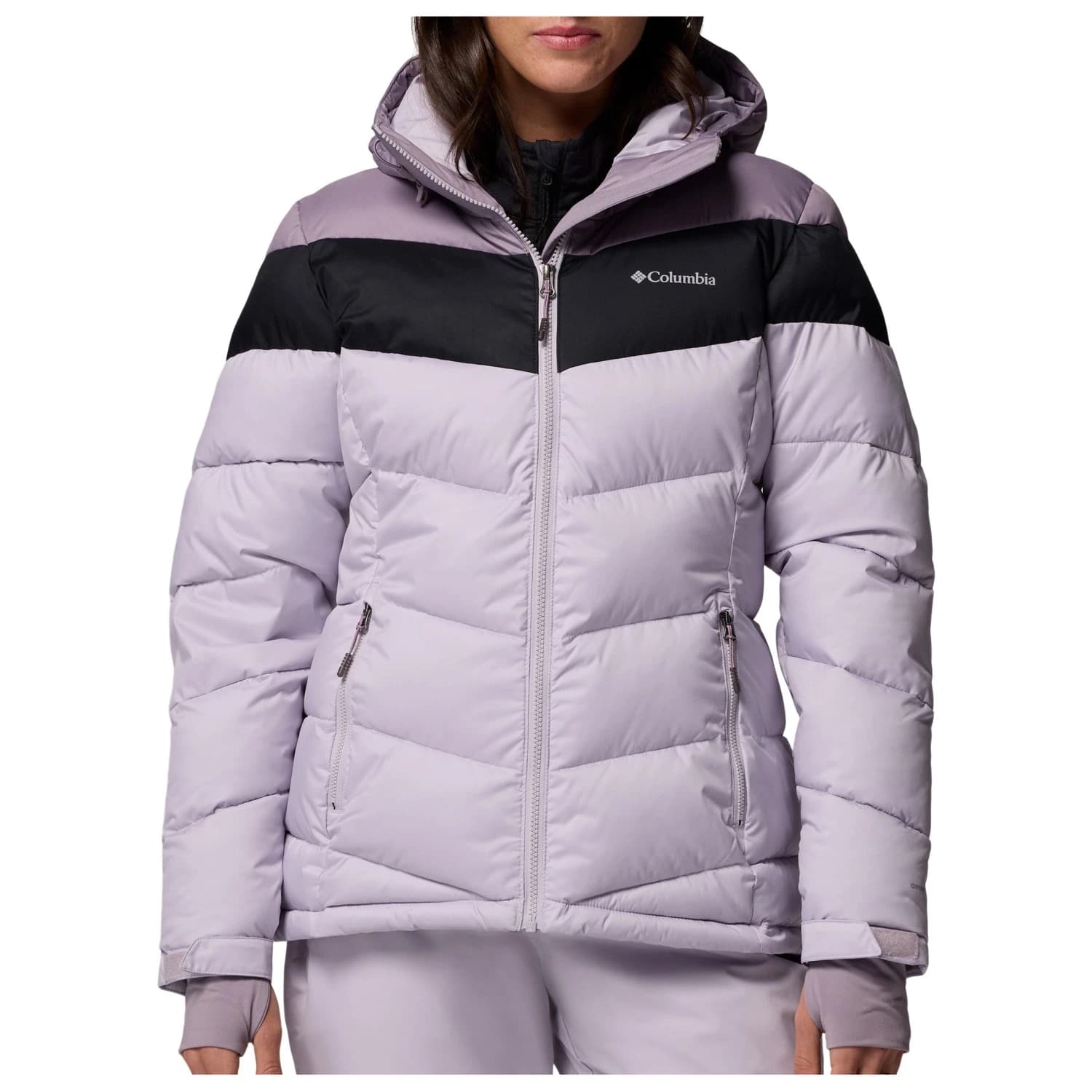 Дамско ски яке Columbia Women's Abbott Peak II Insulated Jacket Ski jacket - Lavender Pearl / Shale Purple / Black