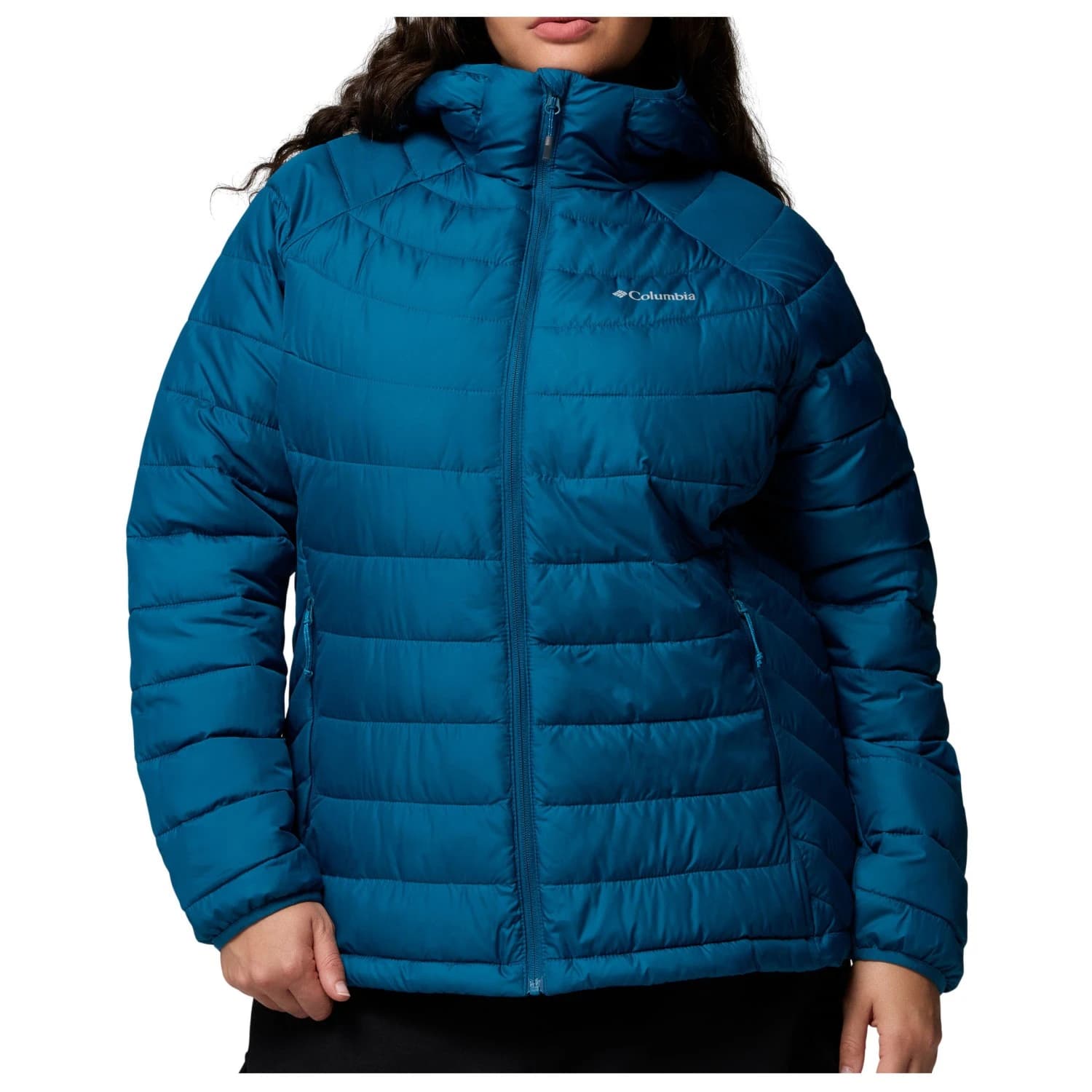 Синтетично яке Columbia Women's Powder Lite II Hooded Jacket Synthetic jacket - Phoenix Blue