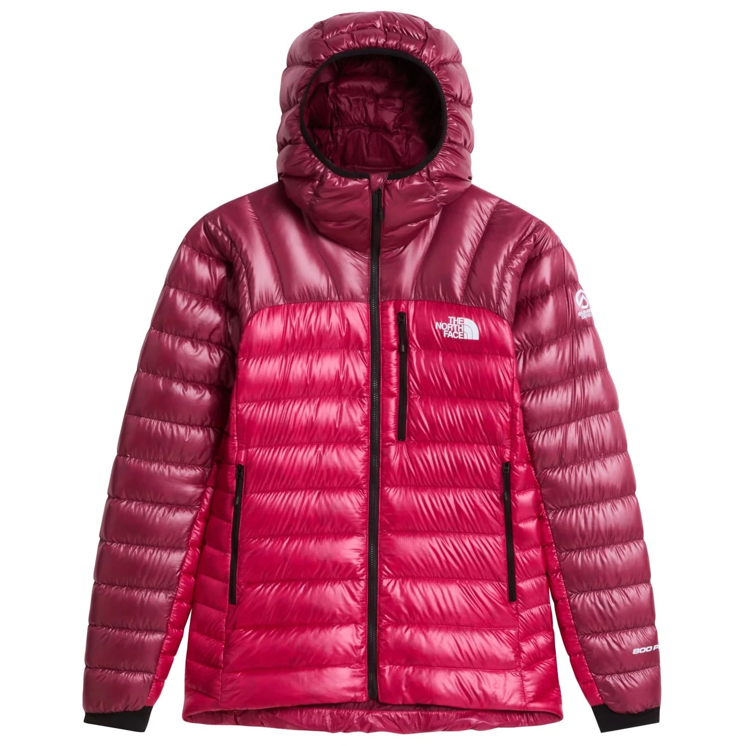 Пухено яке The North Face Women's Summit Breithorn Hoodie Down jacket - Lali Guran / Burgundy Crush