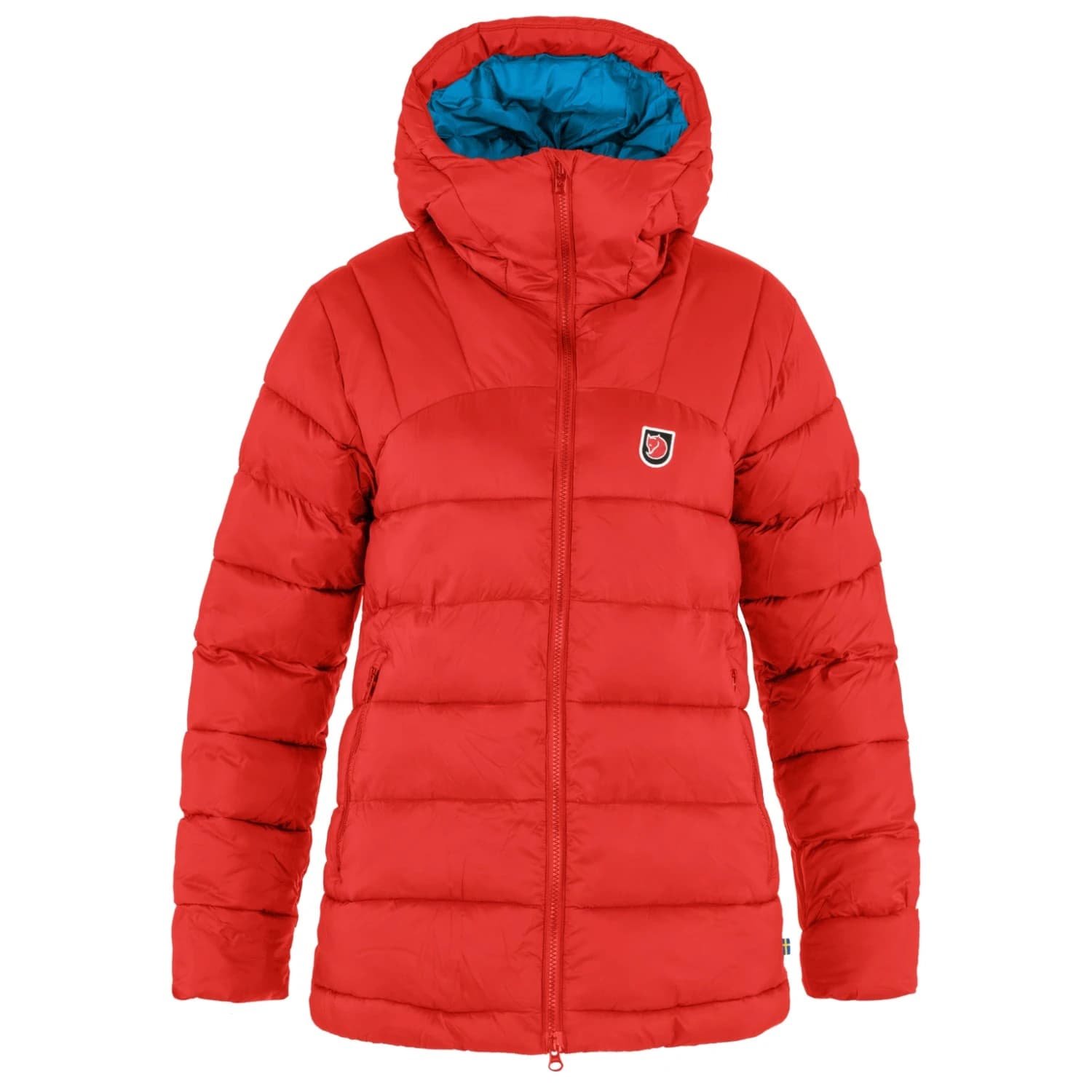 Дамско синтетично яке Fjällräven Women's Expedition Mid Winter Jacket Synthetic jacket - True Red / UN Blue