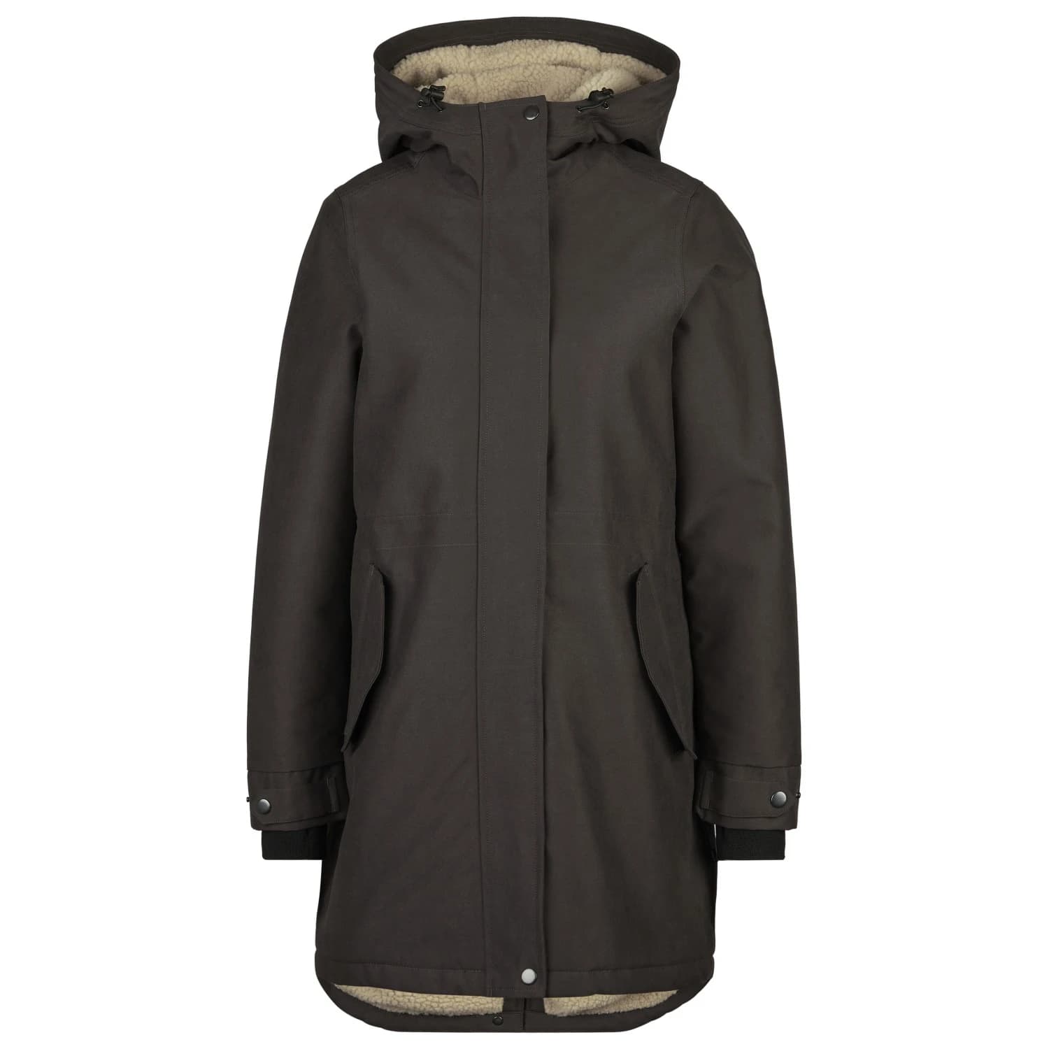 Дамско зимно яке Stoic Women's ArvikaSt. Wool Pile Parka Parka - Black Olive