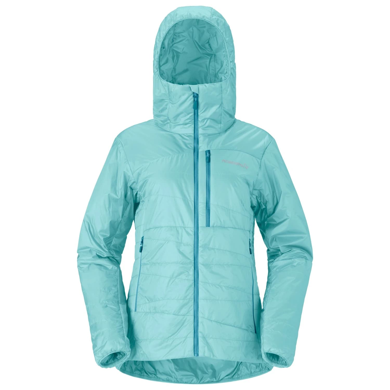 Дамско синтетично яке Norrøna Women's Falketind Thermo40 Hood Synthetic jacket - Aqua Haze