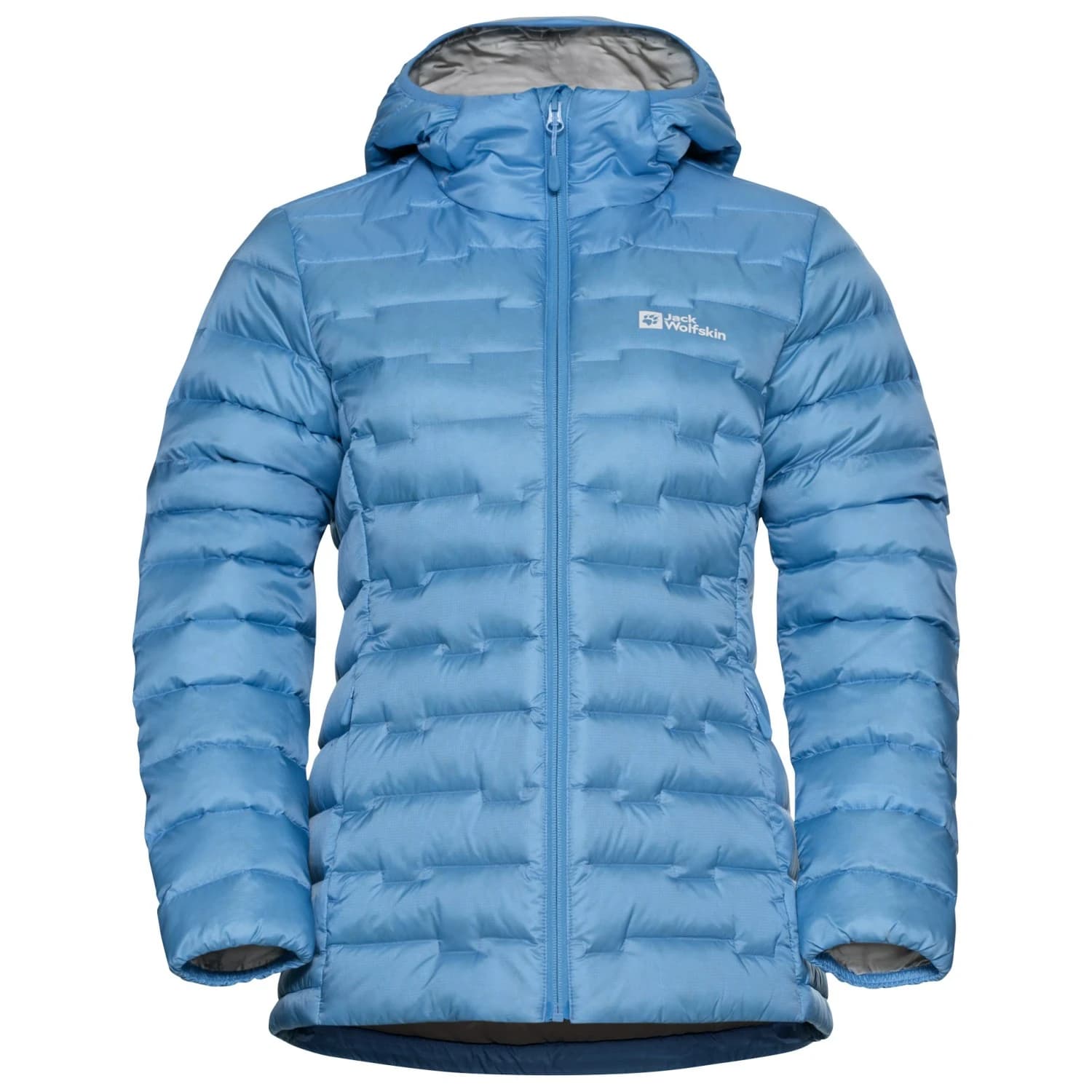 Дамско пухено яке Jack wolfskin Women's Passamani Down Hoody Down jacket - Sky Blue