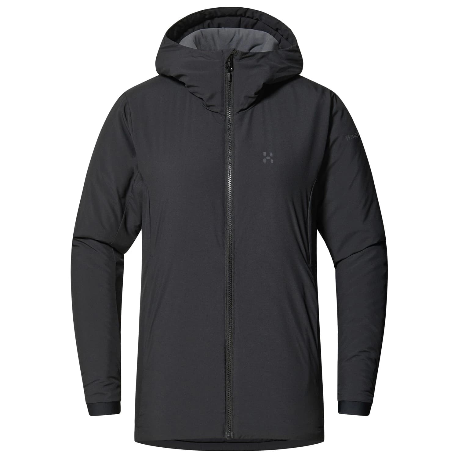 Дамско синтетично яке Haglöfs Women's Mimic Alert Hood Synthetic jacket - True Black