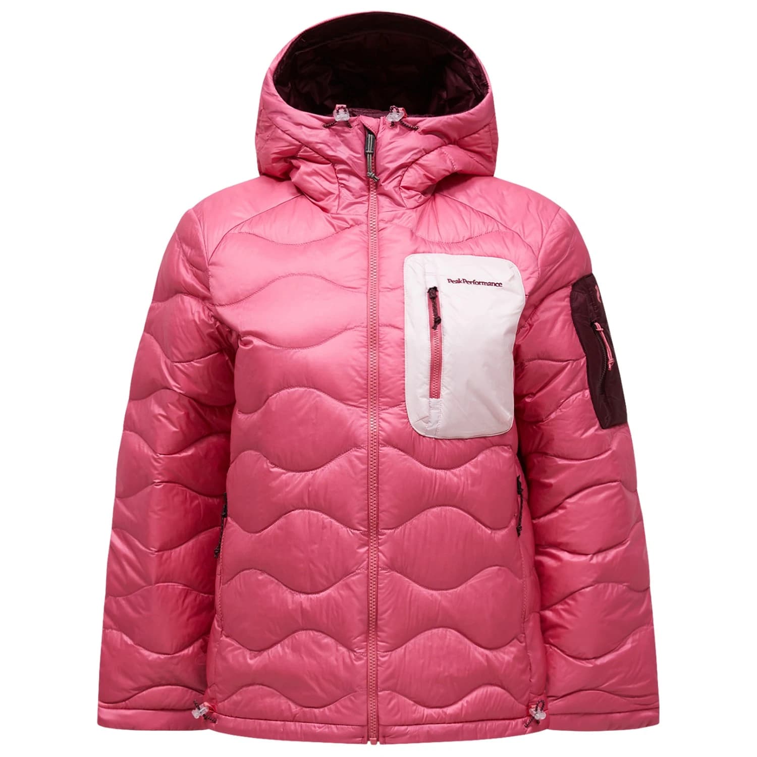 Дамско пухено яке Peak Performance Women's Helium Utility Down Hood Down jacket - Mountain Blush / Frosted Blossom