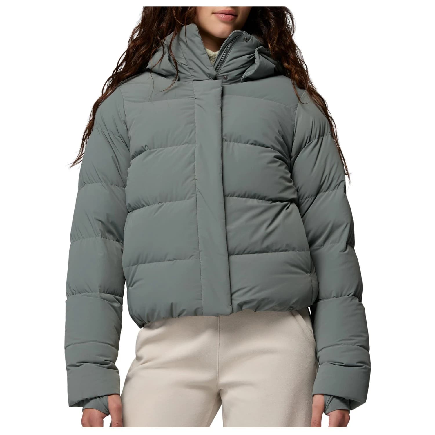 Пухено яке Columbia Women's Amaze Puff Hooded Jacket Down jacket - Sedona Sage