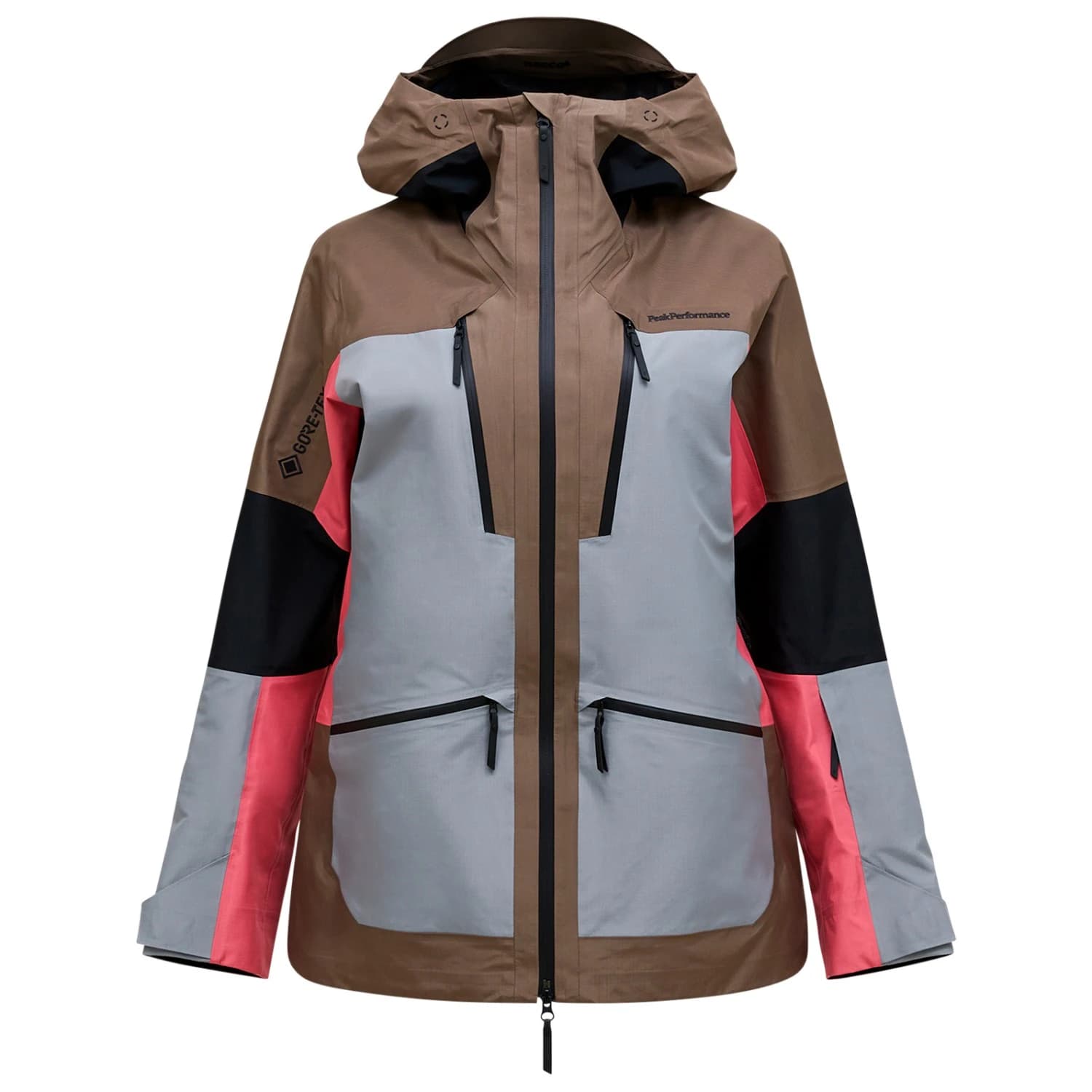 Ски яке Peak Performance Women's Vertical GORE-TEX Pro Jacket Ski jacket - Terrain Tan / Light Grey