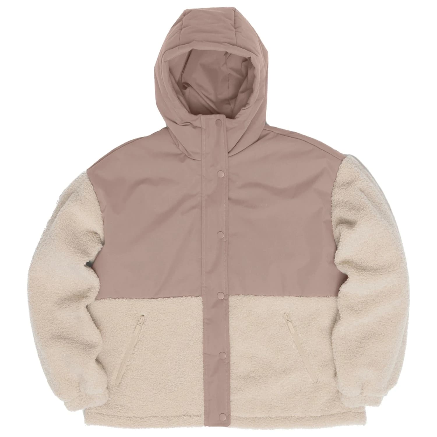Дамско зимно яке Mazine Women's Fabric Blocking Jacket Winter jacket - Grey Brown / Natural