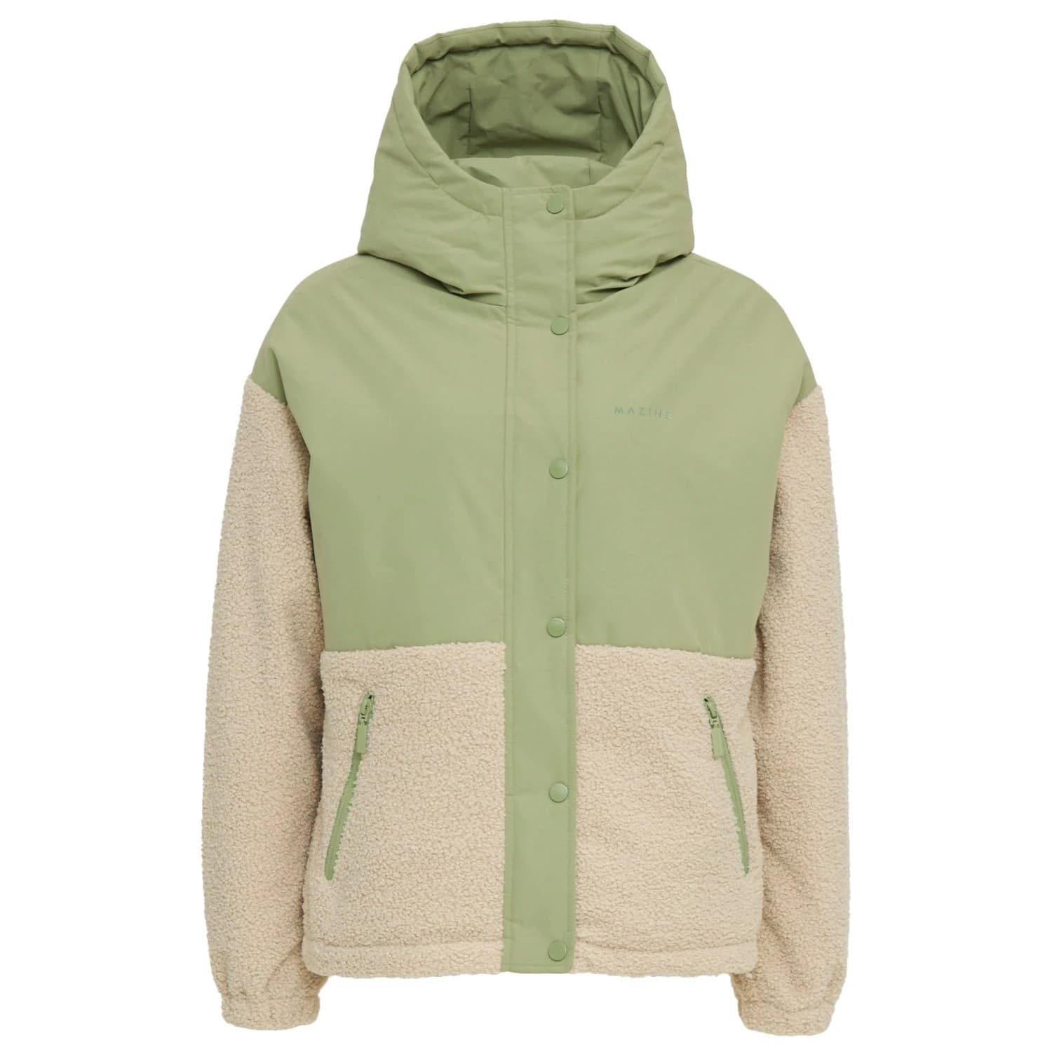 Дамско зимно яке Mazine Women's Fabric Blocking Jacket Winter jacket - Matcha / Natural