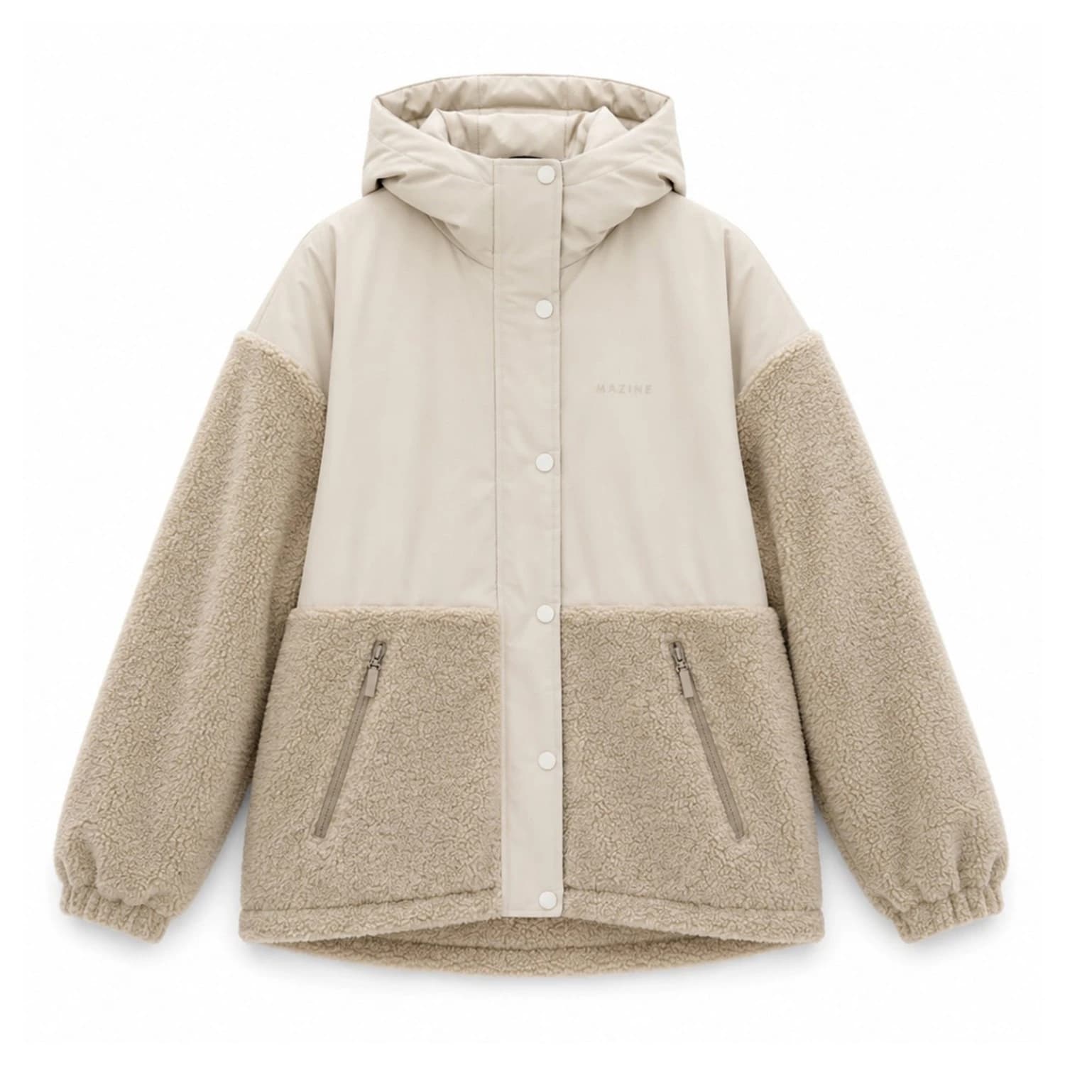 Зимно яке Mazine Women's Fabric Blocking Jacket Winter jacket - Moon / Natural