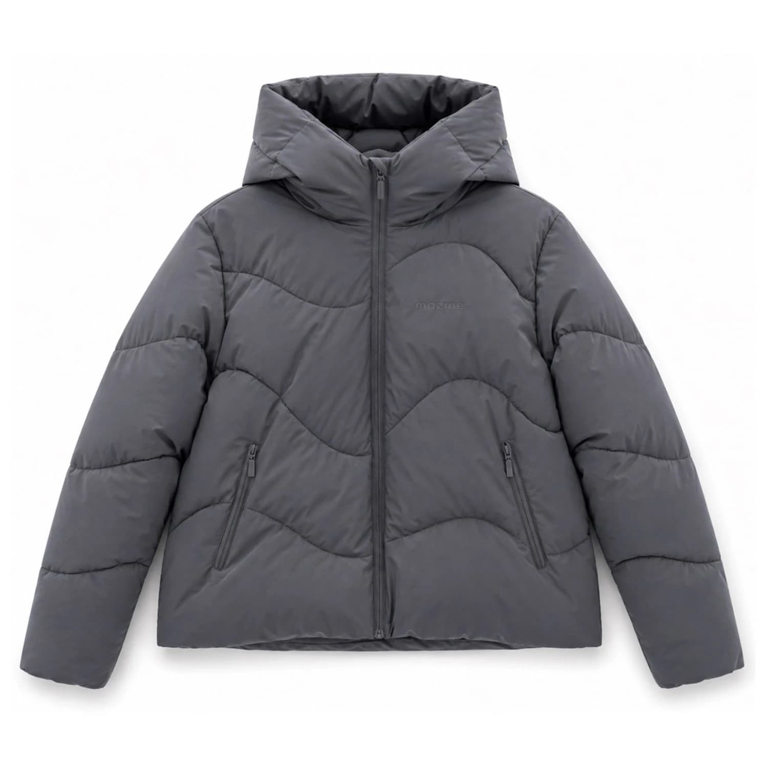 Зимно яке Mazine Women's Waves Quilt Short Puffer Jacket Winter jacket - Dark Grey