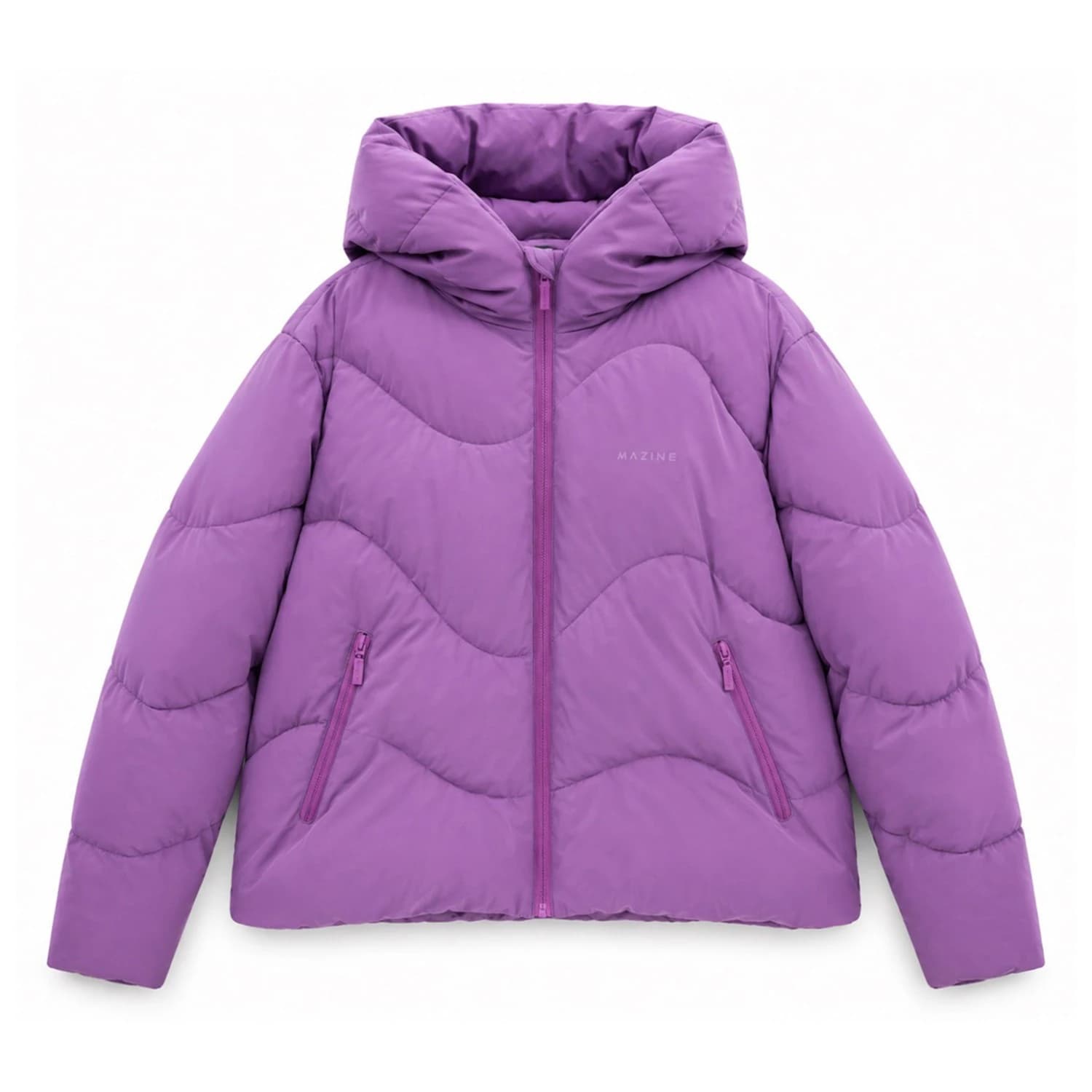 Зимно яке Mazine Women's Waves Quilt Short Puffer Jacket Winter jacket - Grape Pink