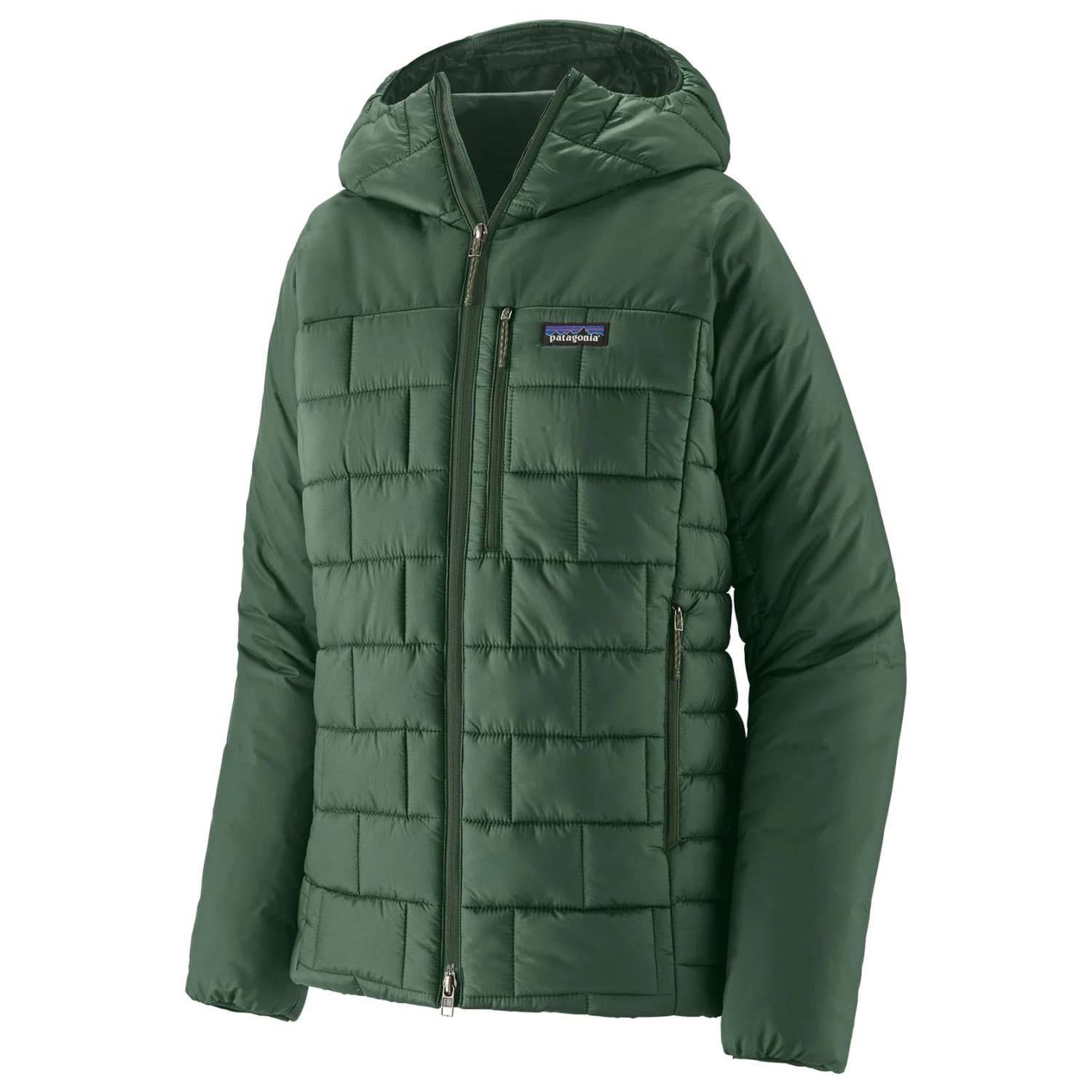 Дамско синтетично яке Patagonia Women's Hi-Loft Nano Puff Hoody Synthetic jacket - Canopy Green