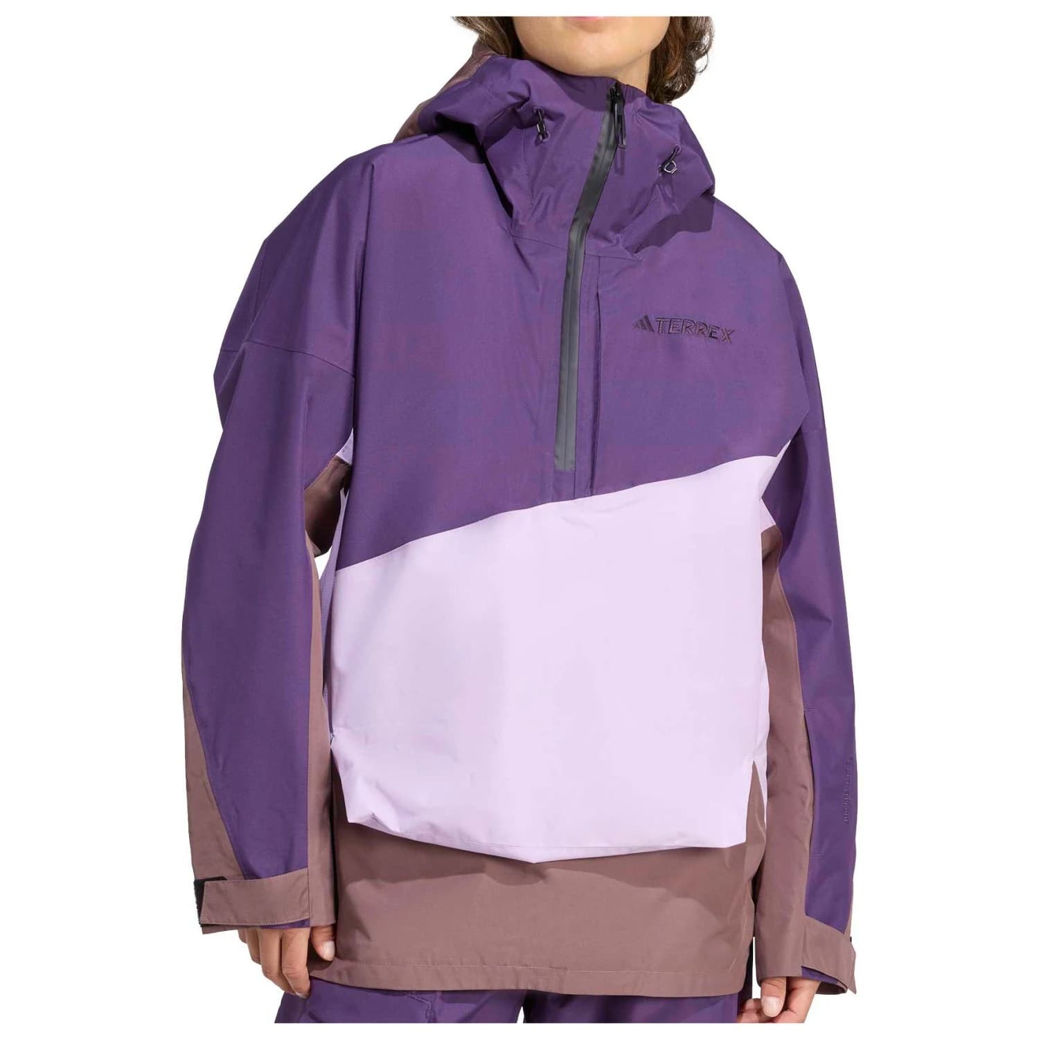 Дамско ски яке adidas Terrex Women's Terrex Xploric 2 Layer Lined CP Ski jacket - Powder Plum / Aurora Plum / Earth Strata